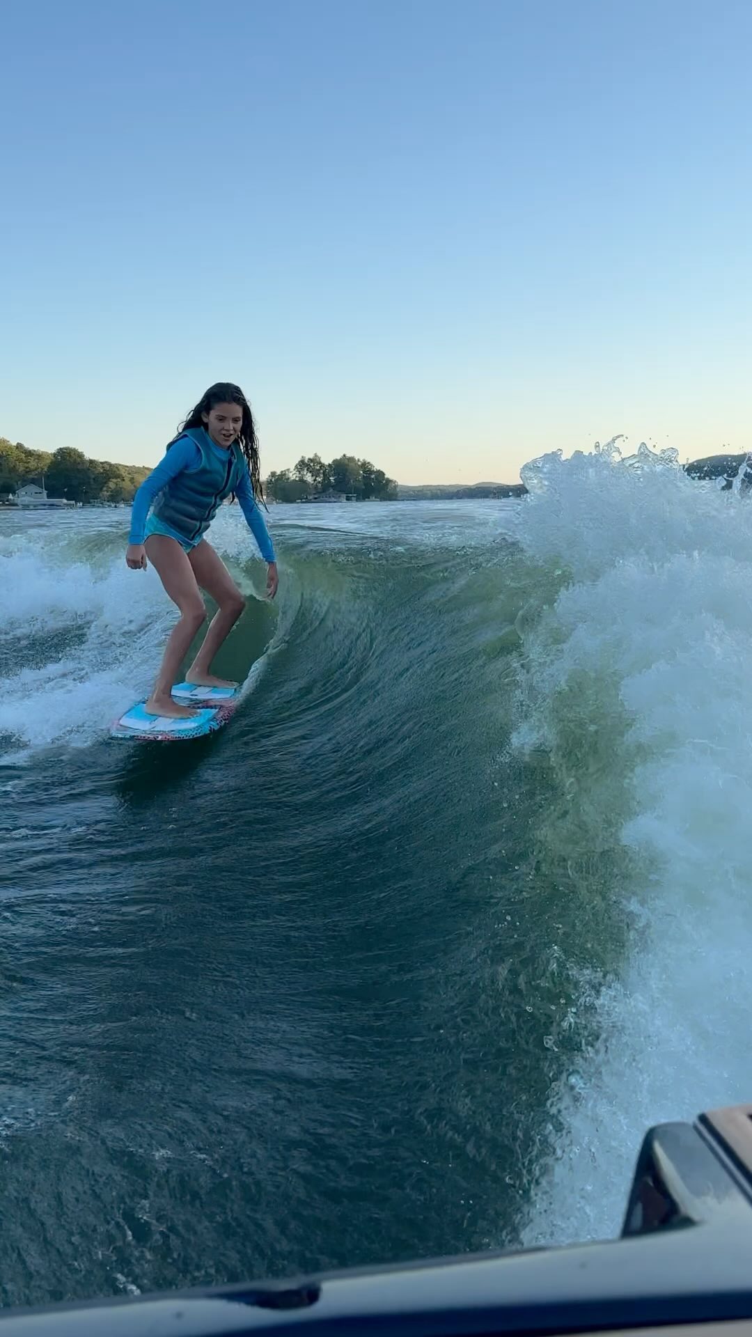Mya falls in love with wake surfing 🏄♀️