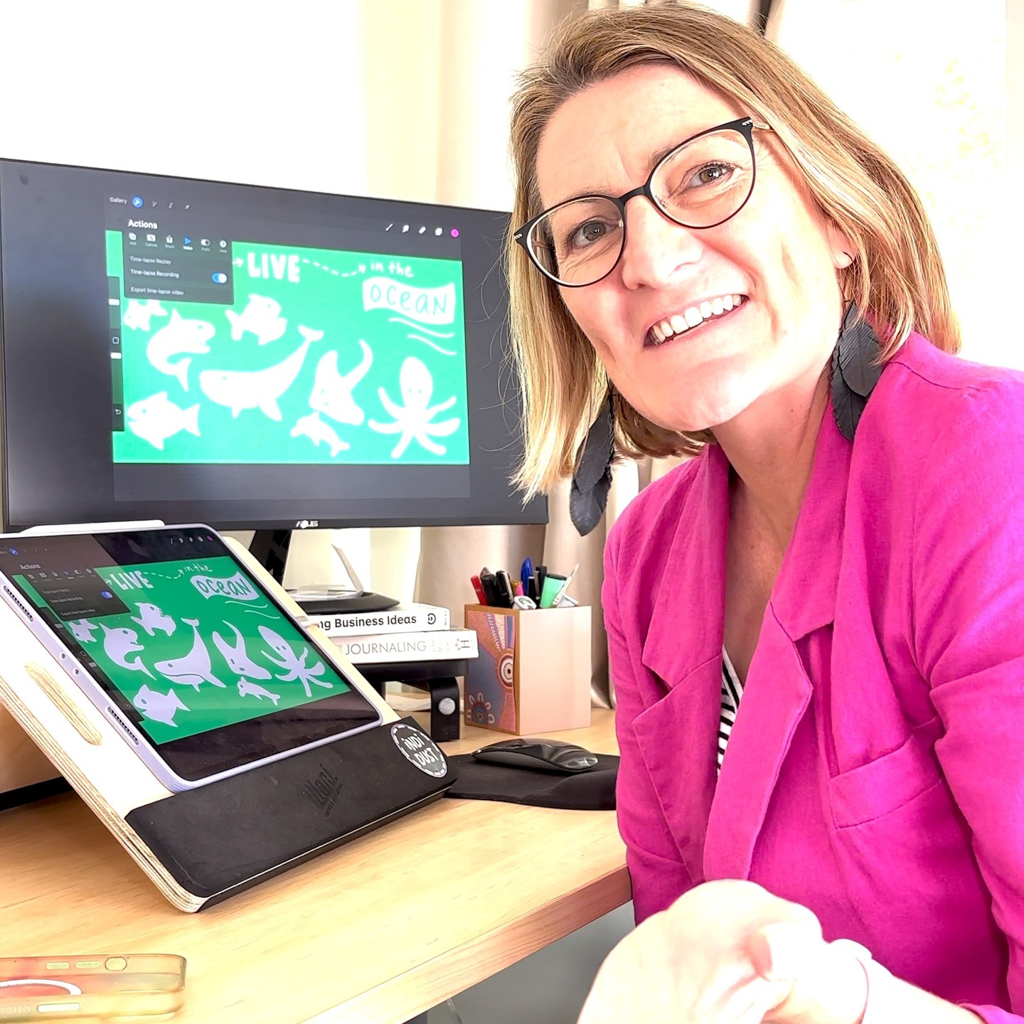 It's play time... I'm mashing up live action video with Indi Dust illustrations and it is inspiring all sorts of visual storytelling possibilities.
This is a test I did with procreate and imovie, asking my son, "What animals live in the ocean" and drawing his response.
#visualstorytelling #visualstoryteller #animatedanimals #procreate #graphicrecording