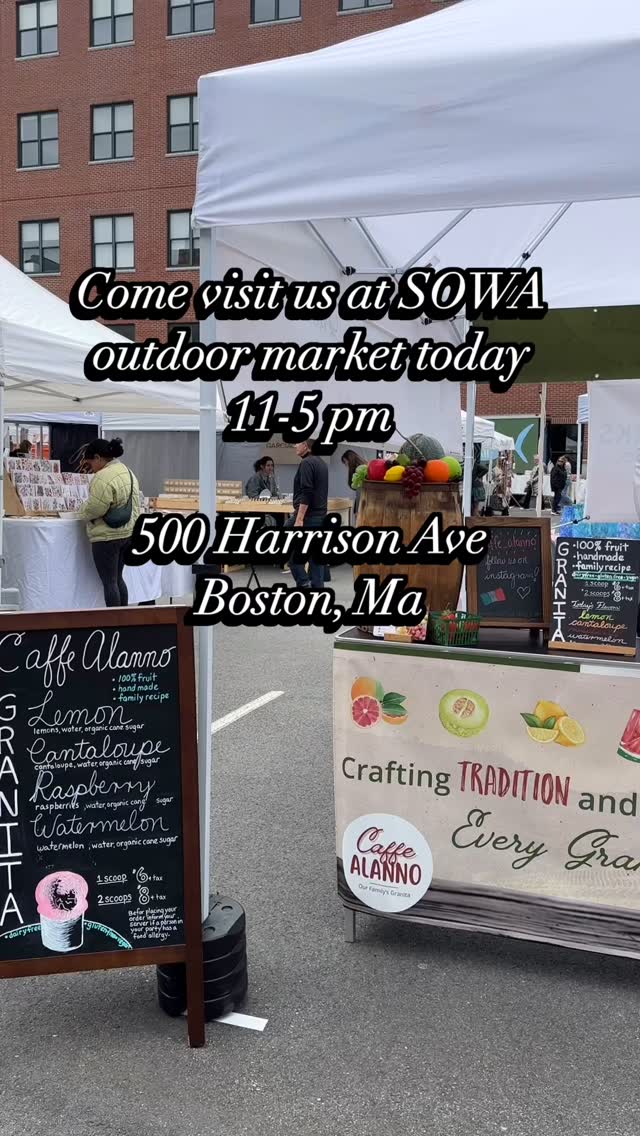CAFFE ALANNO is at SOWA open market at 500 Harrison Ave, Boston, Ma 11-5 pm. Come visit us!
#openmarkets #bostonmarkets