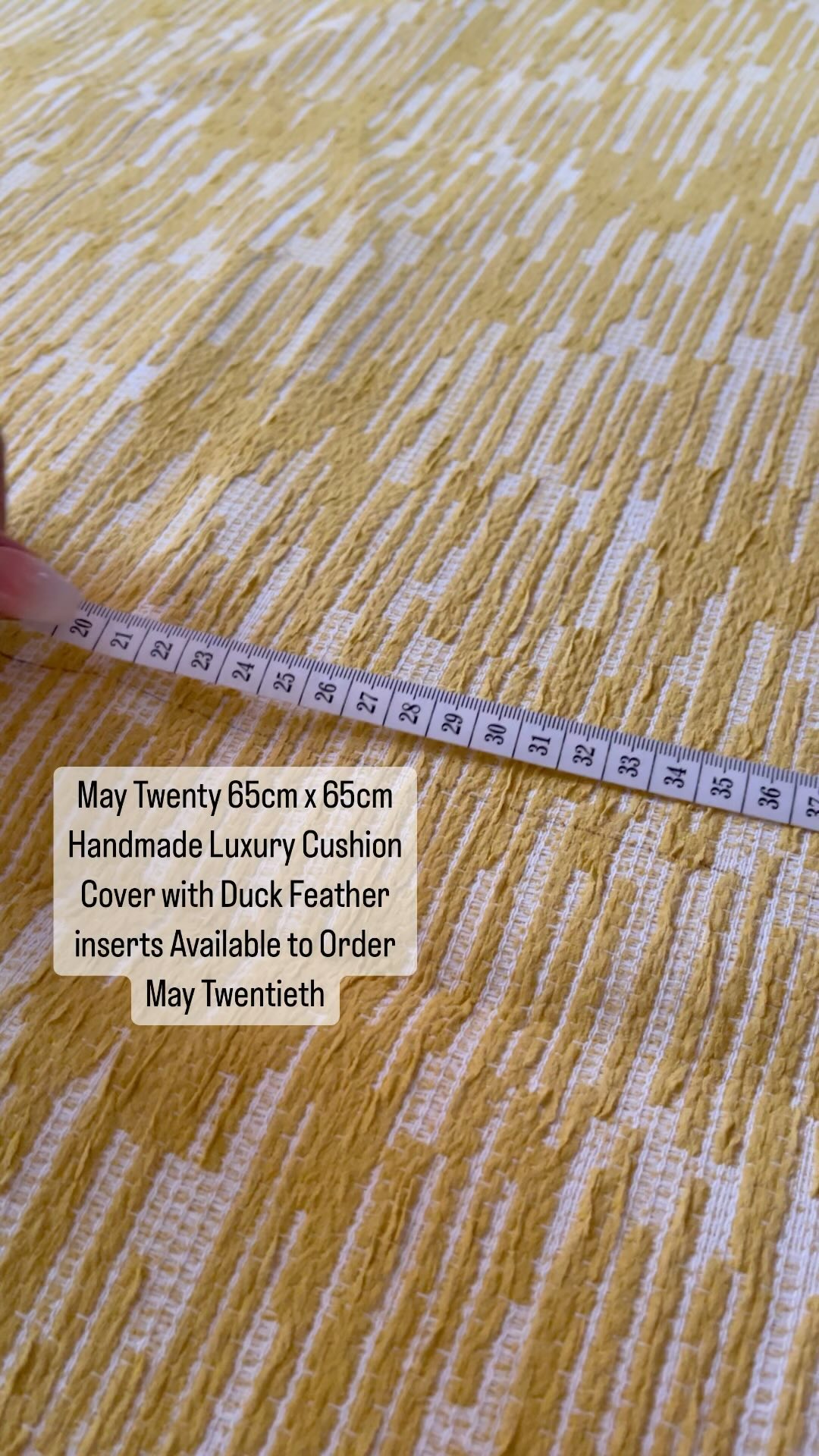 @_maytwenty_ First Handmade Cushion is here ready for the drop & available to order on May Twentieth our 1st Anniversary & Directors Birthday 🖤🖤🖤 Look our for other drop items to celebrate 1 year of May Twenty 🥳
#handmade #luxury #interiors #interiorstyling #cushions #golden #goldandblack #velvet #duckfeathers #luxurylifestyle #homedecor #homewares #homefurnishings