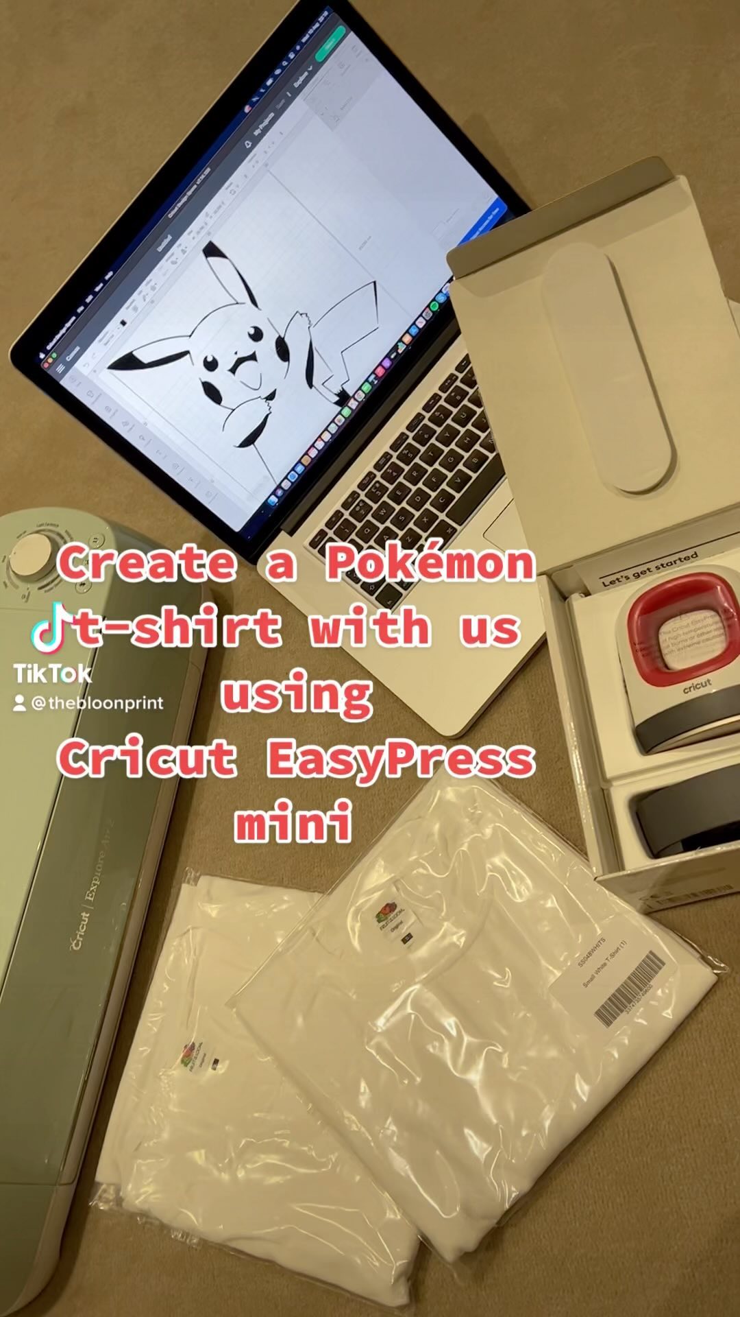 Create a personalised Pokémon t-shirt with our favourite characters with us using the Cricut EasyPress mini! #pokemon#pokemontshirt#personalisedpokemon#personalisedtshirt#cricuteasypress#smallbusiness#pikachu#charmander#jigglypuff#pokemoncards#pokemoncommunity#personalisedgiftsforkids