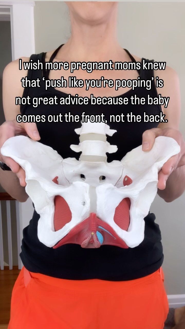 Here’s why ⬇️
When baby is being pushed out, they come out through the FRONT of your pelvic floor, not the back!
Yes, there is a lot of pressure back and you’ll feel pressure in your bum…but we don’t need to push MORE pressure there.
Pushing like you’re pooping sends the pressure you need to get the baby out to the wrong place…your bum.
Putting extra pressure where you don’t need it can also lead to pelvic floor issues in postpartum (like more tearing, fecal incontinence and prolapse). You don’t need that 😵💫
Pushing can be easier!
➡️ If you visualize the baby coming out the FRONT of your pelvic floor, you’ll be working with your body’s anatomy, and possibly have an easier time getting baby in the right position AND out.
We cover all of this in our Expecting to Flourish membership - pushing techniques PLUS all the workouts you need for a productive birth.
Comment FLOURISH and I’ll send you the link to check it out, 7 days free! 🌺🎉
#stronglikemom #preparingforbirth #birthprep #prenatalworkout #birthpreparation #thirdtrimester #birthsupport #prenatalyoga #fitpregnancyjourney #momstobe #activepregnancy #bunintheoven #preggolife #fitmamas #womanshealth #fitmama #secondtrimester #movementismedicine #momfitness #pelvicfloorhealth #expectingmother #givingbirth #pragnancy #birth #preggers #expecting #pregnantandperfect
Prenatal Workouts | Pregnancy | Prenatal Strength | Motherhood