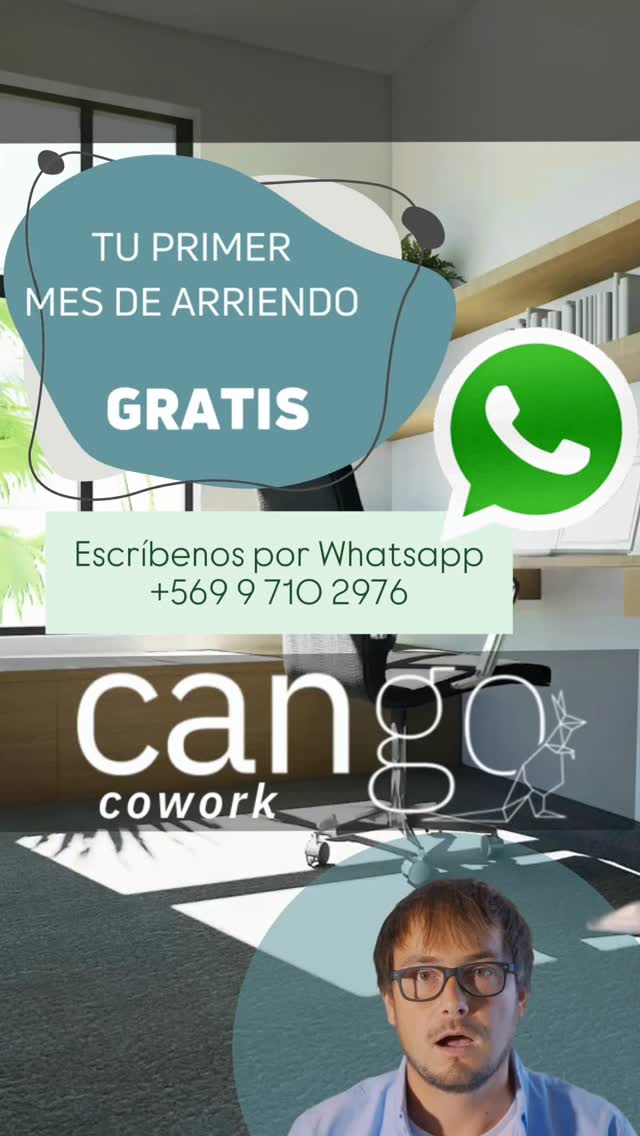 Hola amigos! 😀
📣En el mes de Junio queremos hacerles un regalo! 🎁
Si arriendas una oficina privada por un año...
TE REGALAMOS EL PRIMER MES DE ARRIENDO!! 🤯Ven a Cango Cowork a conocer tu oficina, tu espacio de trabajo favorito....
Ese lugar especial y privado, donde te puedes concentrar para echar a andar tu proyecto junto a tus más grandes ideas.... Mientras nosotros trabajamos para que tú estadía sea cómoda y agradable....
Nada mejor que contar con todas las herramientas que necesitas para emprender motivado!
Contamos con Wifi de alta velocidad, Seguridad, salas de reuniones, aseo, espacios en común, cabinas para videollamadas, cafetería, networking, atención al cliente, buena onda y tranquilidad, ubicación privilegiada...
Ven al Cowork más productivo.🛜📲💻
Te esperamos!☕
#coworking #cowork #oficinas #emprendedores #profesionales #empresas #independientes #oficinaideal #providencia #arriendodeoficinas #arriendodeoficinassantiago