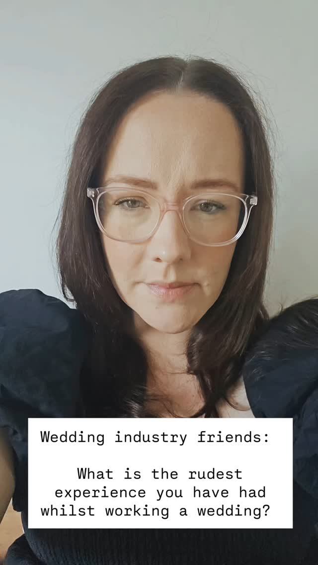My 3:
3. The Couple who told me the main reason they booked me was because I was plus size at the time. Super great to hear as I was adjusting to postpartum life 😅
2. The Couple who tried to get me to take home their VERY sick (Gastro! 🤢) daughters, so they could party and enjoy their reception without having to worry about them.
1. The Groom who said "that dress is a bit much isn't it?!" to his BEAUTIFUL bride when he first saw her down the aisle. I'll never forget how crushed she looked, it completely broke her (and my!) heart 😔🥺💔
I'm so lucky that after 149 weddings, those are the only experiences that left me internally shrieking "the audacity!" 😅
I really do marry the best people.
Industry friends, please share your horror stories below!!