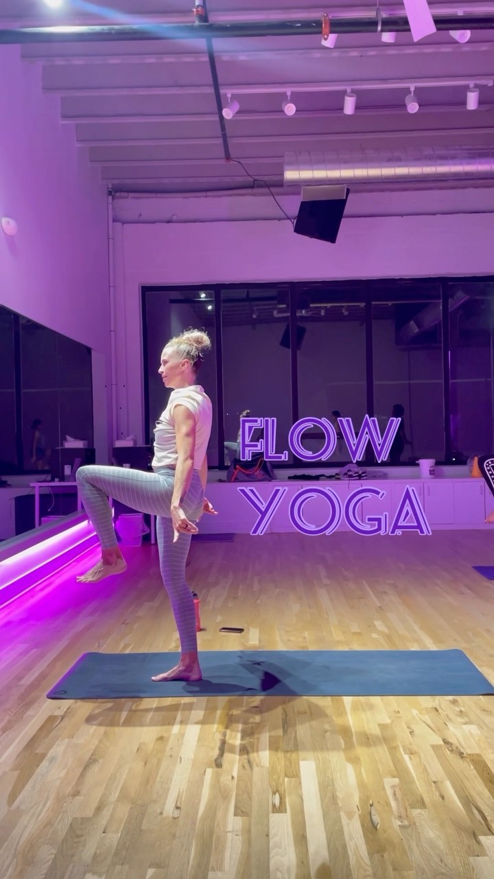 Flow yoga with @rorilee every Wednesdays @ 7PM! You can also catch WERQ right before @ 6PM💜✨ Register ahead on the Mindbody app!
