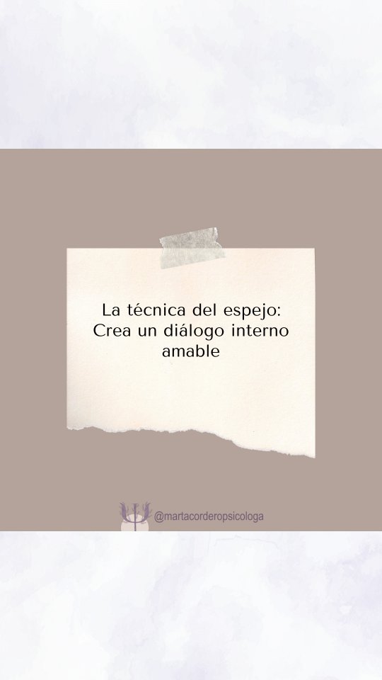 Cómo nos hablamos es una parte fundamental de nuestra autoestima ❤️🩹
Y aprender a hablarnos mejor es un pasito más para cuidarla.
Vamos a practicar juntas esta semana nuestro momento espejo 👧