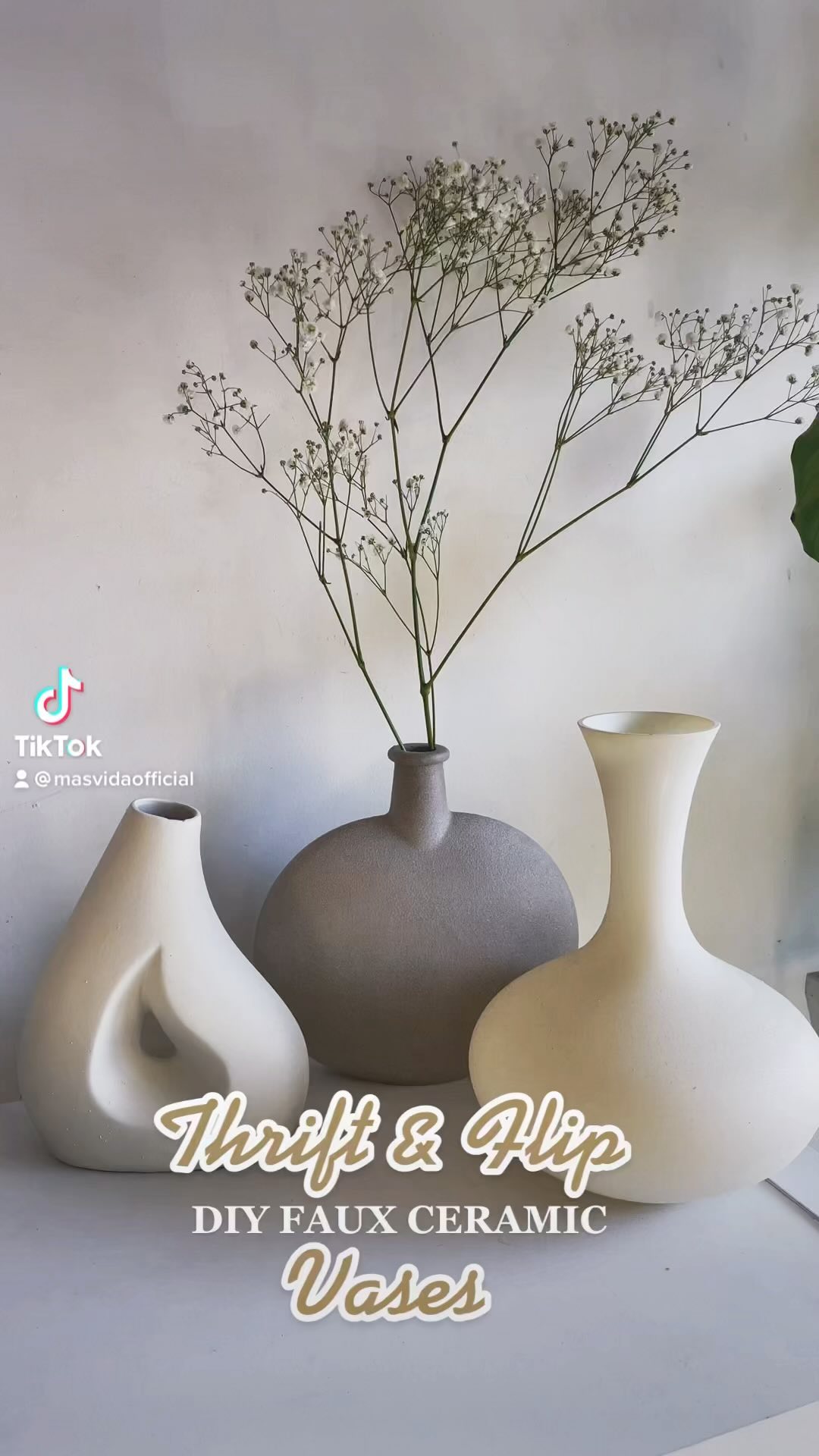 Thrift & flip DIY ceramic vases #diy #craft #viral #trending #ceramics #modern