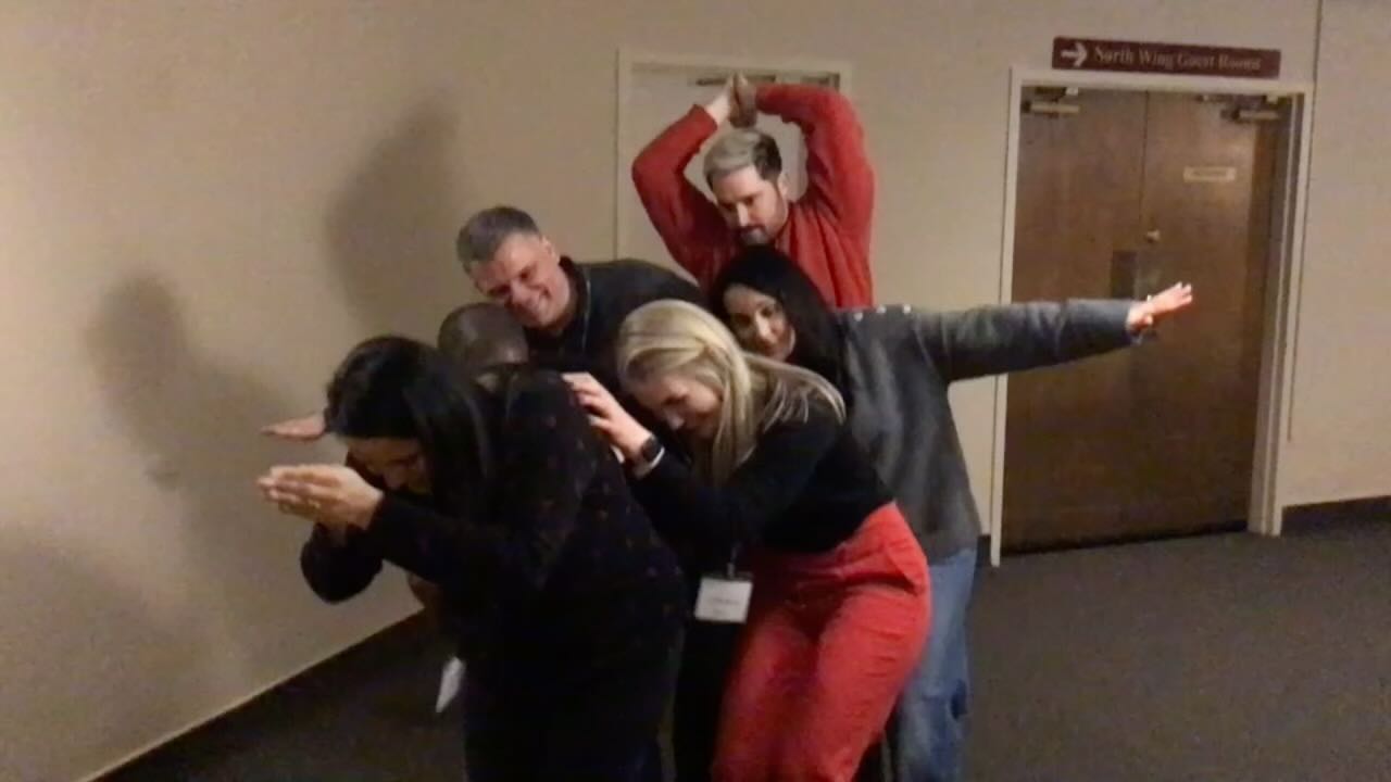 Do you define your team as “A well oiled machine, working seamlessly together?” Check out this team trying to be just that, literally! #teambuilding #teamactivities