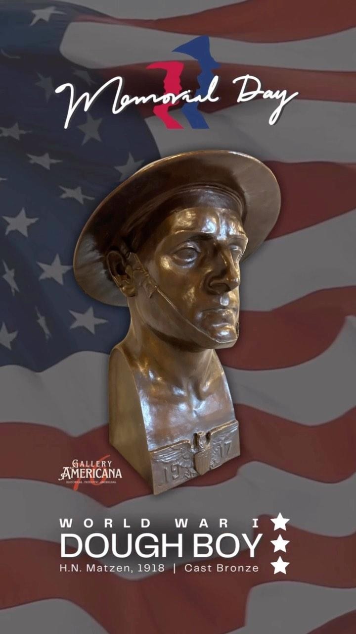 Happy Memorial Day! Remember and honor.
#memorialday #memorialday2023 #happymemorialday #remeber #honorthefallen #memorialdayweekend #military #veterans #wwi #worldwar1 #doughboy #bronze #art #sculpture #artwork #historical #antiques #americana #history #gallery76americana