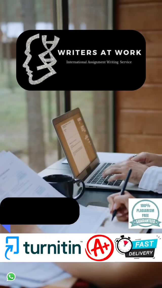 Tired of assignment stress?
At WritersAtWork, we combine PhD expertise with 100% AI-free content to deliver original, high-quality assignments. All this, on time and at a low cost! Your academic success starts here. WhatsApp to place an order.
Wa.me/917042311118
#WritersAtWork #AssignmentHelp #PhDExperts #OriginalContent
