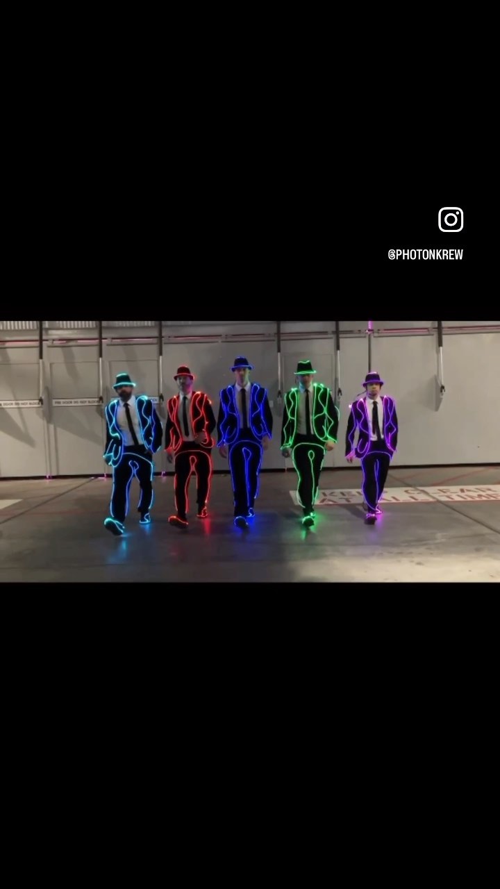Made Tarantino proud. Photon Krew rocked Allegiant stadium. Peace out, mic drop.
#led #light #suits #dance #crew #show #lasvegas #wowfactor #corporateentertainment #sessionopener #lightsuit #neon #glow