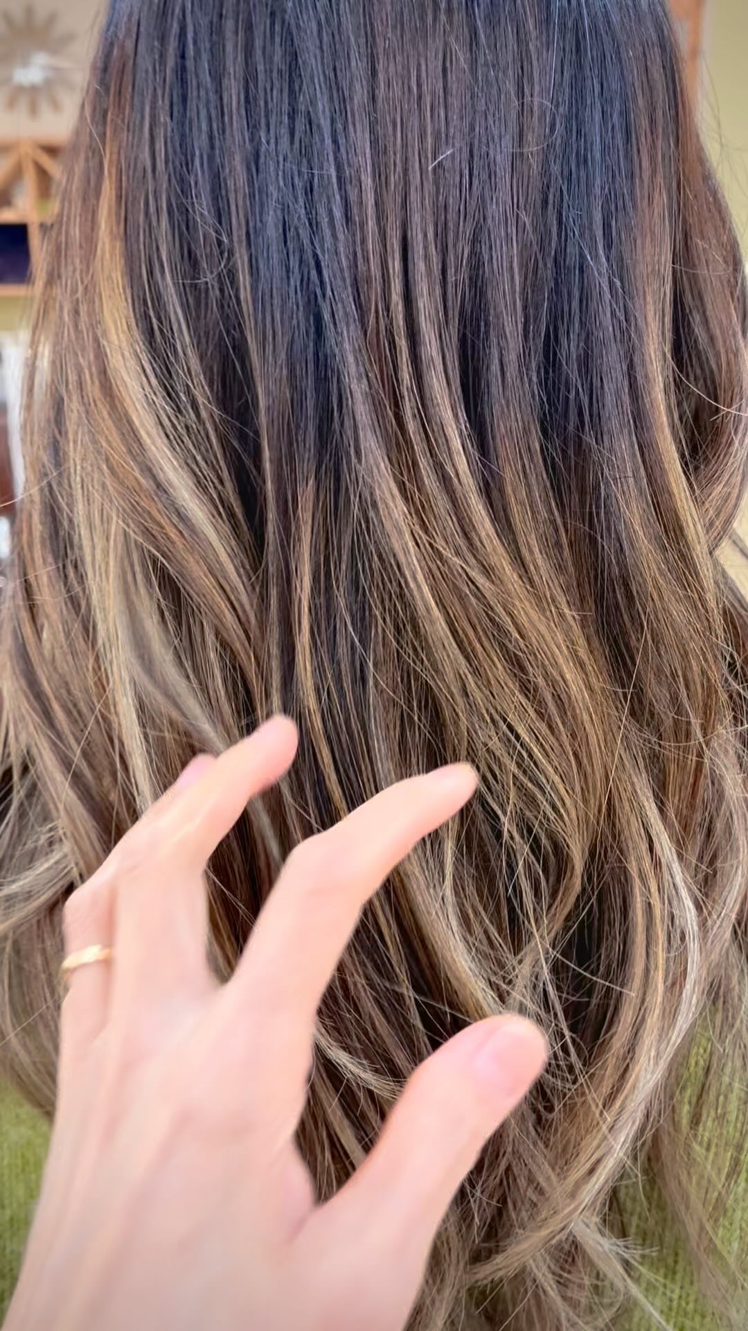 #Balayage hair color