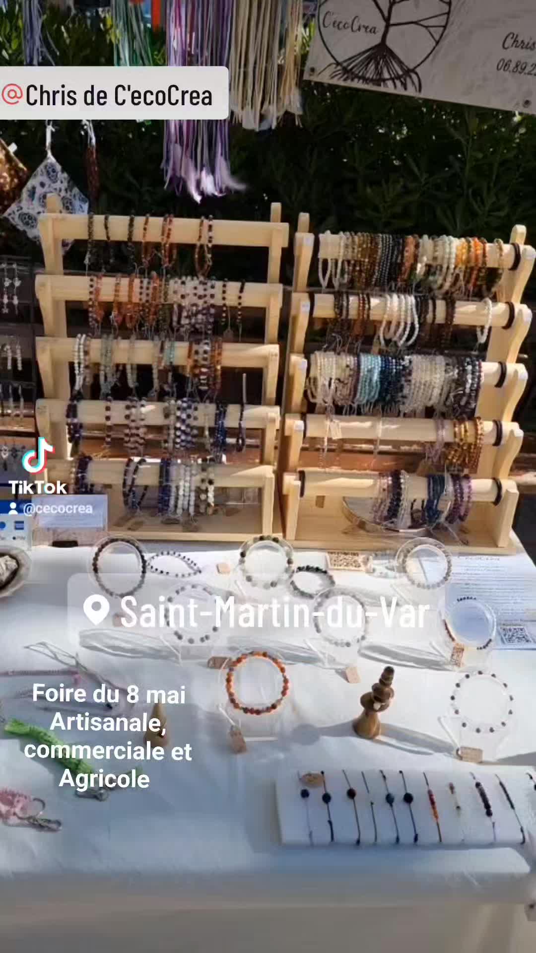 Foire du 8 mai Artisanale, commerciale et agricole à
Saint-Martin-Du-Var toute la journée
#Cecocrea
#CecocreaBijoux06
#Comitedesfetessmv
#Marché
#Foire
#Artisanat #CapCut