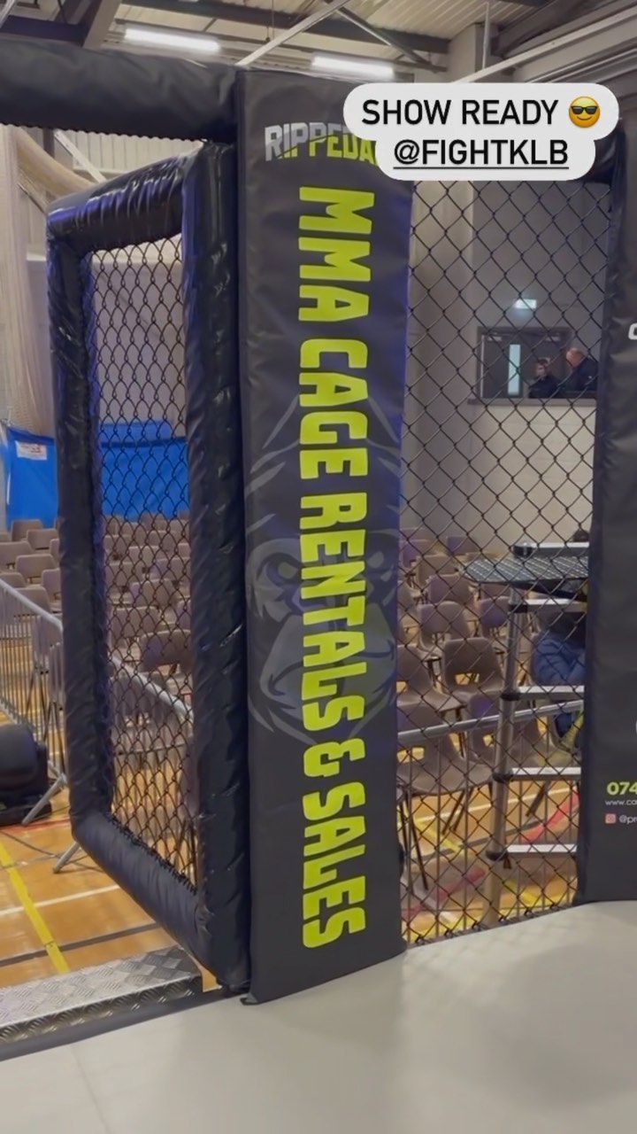 Last show of the year done last night. Our 24FT cage provided to @fightklb . Looking forward to a big 2024 for the Ripped Ape team