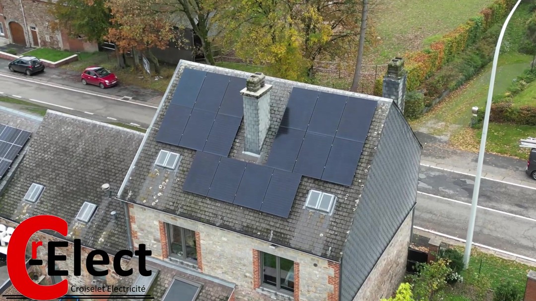 Installation de 16 panneaux 400Wc avec micro-onduleur Enphase.
Plus d'informations: www.cr-elect.be