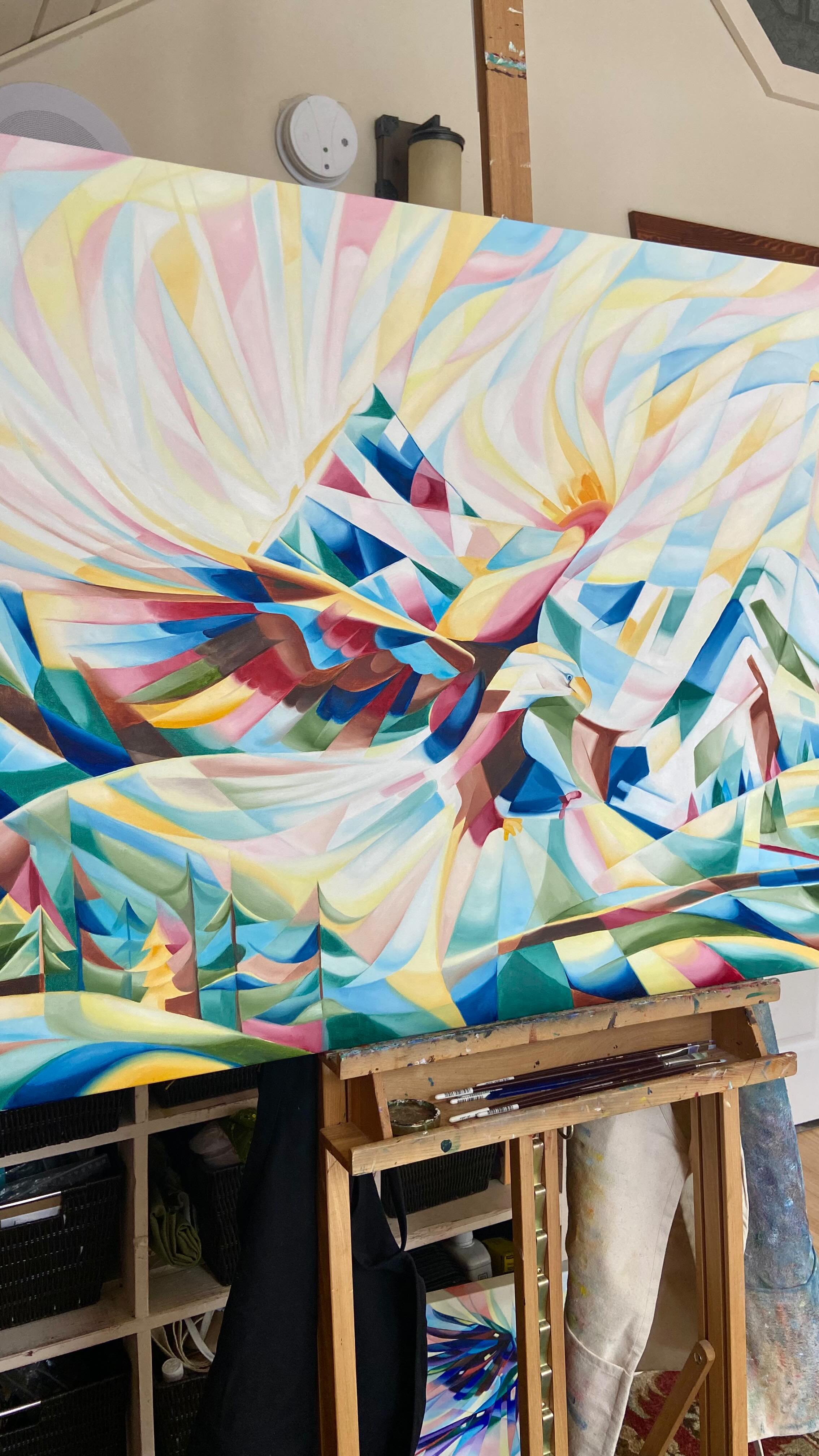 May I present to you the sloppy, wishy washy, base coat of a painting that makes you question everything you’re doing 😂
Stay tuned for round 2, where you’ll see improved definition, depth and maybe even be able to make out what is in the painting! 🤞
#theuglystageofapainting #basecoat #onmyeasel #wipartwork #oilsoncanvas #inmystudio