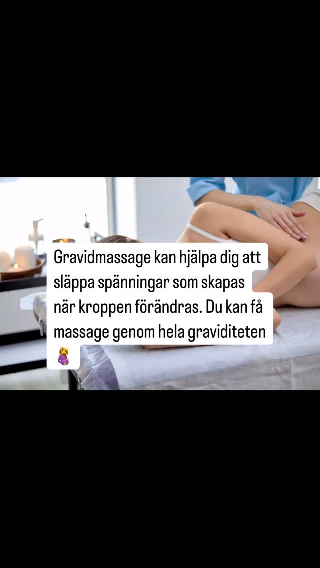 Gravidmassage
Massage under graviditeten är ett fantastiskt verktyg ihop med träning av posturala muskler. Du kan gå på massage under hela graviditeten och kan få hjälp med smärtor som strålar, muskler som krampar, och ihållande smärtor i bäcken och rygg.
Hos mig går vi igenom hela ditt vardagsliv, jobb, lyft, promenader, hur du sitter på jobbet, träningen och din mentala och emotionella hälsa.
Vad kan göra dig allt mer hållen och trygg genom graviditeten? Vad längtar du efter?
#gravidmassage #gravid #bäckensmärta #foglossning #gravidischias #graviditet #gravidträning #skapabravanor
