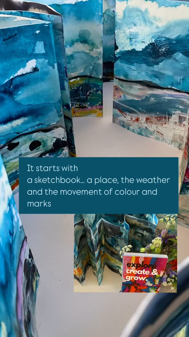 It always starts in a concertina sketchbook…but why?
I know that everyone uses a sketchbook in a different way this is how and why I work in mine.
👉 I love to move and flow with whatever I’m using - ink, acrylic, bleach and the length of the concertina book gives me this freedom
👉 working intuitively and quickly gives a sense of freedom that I need to really ‘step into’ a landscape
👉it’s often the early shapes and marks of the first wet ink layer that direct my next layers
👉 filling an entire sketchbook on both sides before I begin a new set of works frees me from the landscape of whatever I was painting before
How do you use your sketchbook? Drop me a comment and let’s share some thoughts.
#concertinasketchbook #artistatwork #artdaily #intuitivepainting #markmaking #landscapepainter #inkandbleach #chilterns