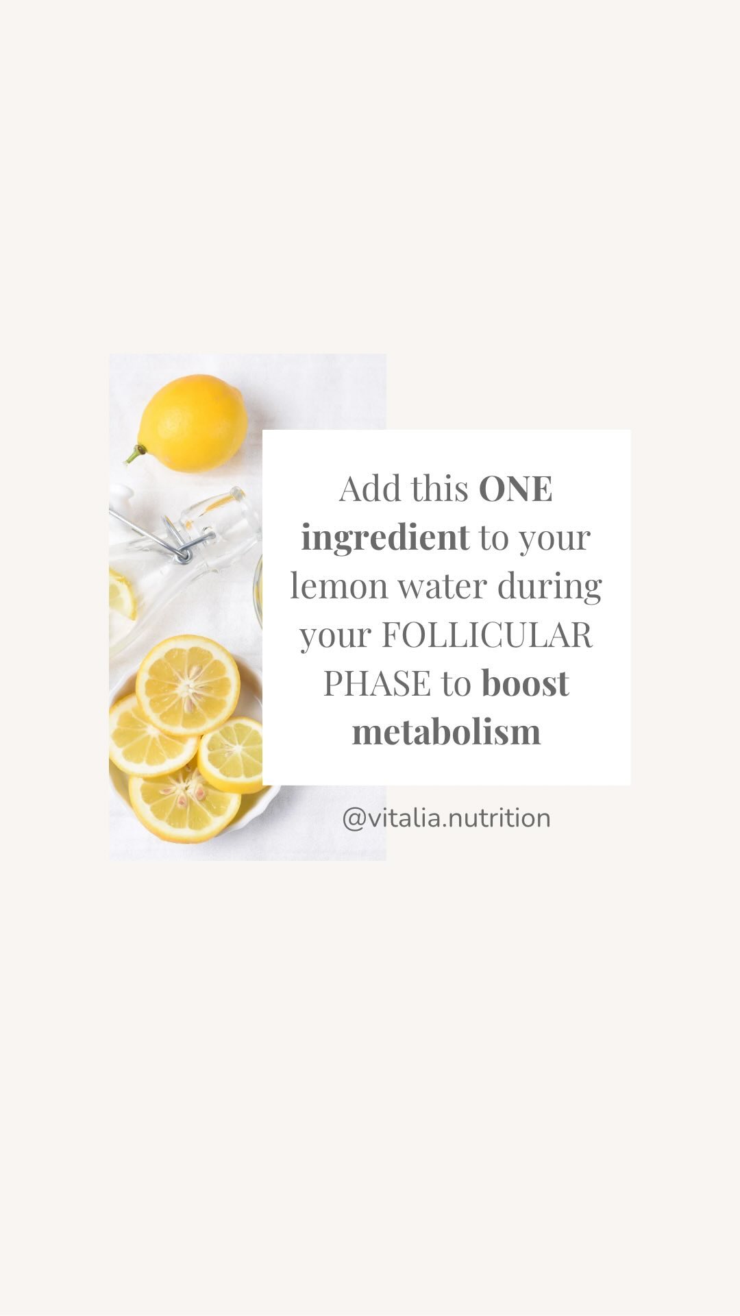 Add this ONE ingredient to your lemon water 🍋during your FOLLICULAR PHASE to boost metabolism
NOTE: Your follicular phase starts after your menstrual phase, however to make things easier I try to divide the cycle into 2 phases: follicular (day 1-14) luteal (15-28) approx.
#follicularphase #hormonesupportnaturally #hormonesupportforwomen #HormoneHealth #hormonehealth #hormoneimbalance #hormonebalance #hormones #hormone #hormonas #hormonalhealth #hormonalacne