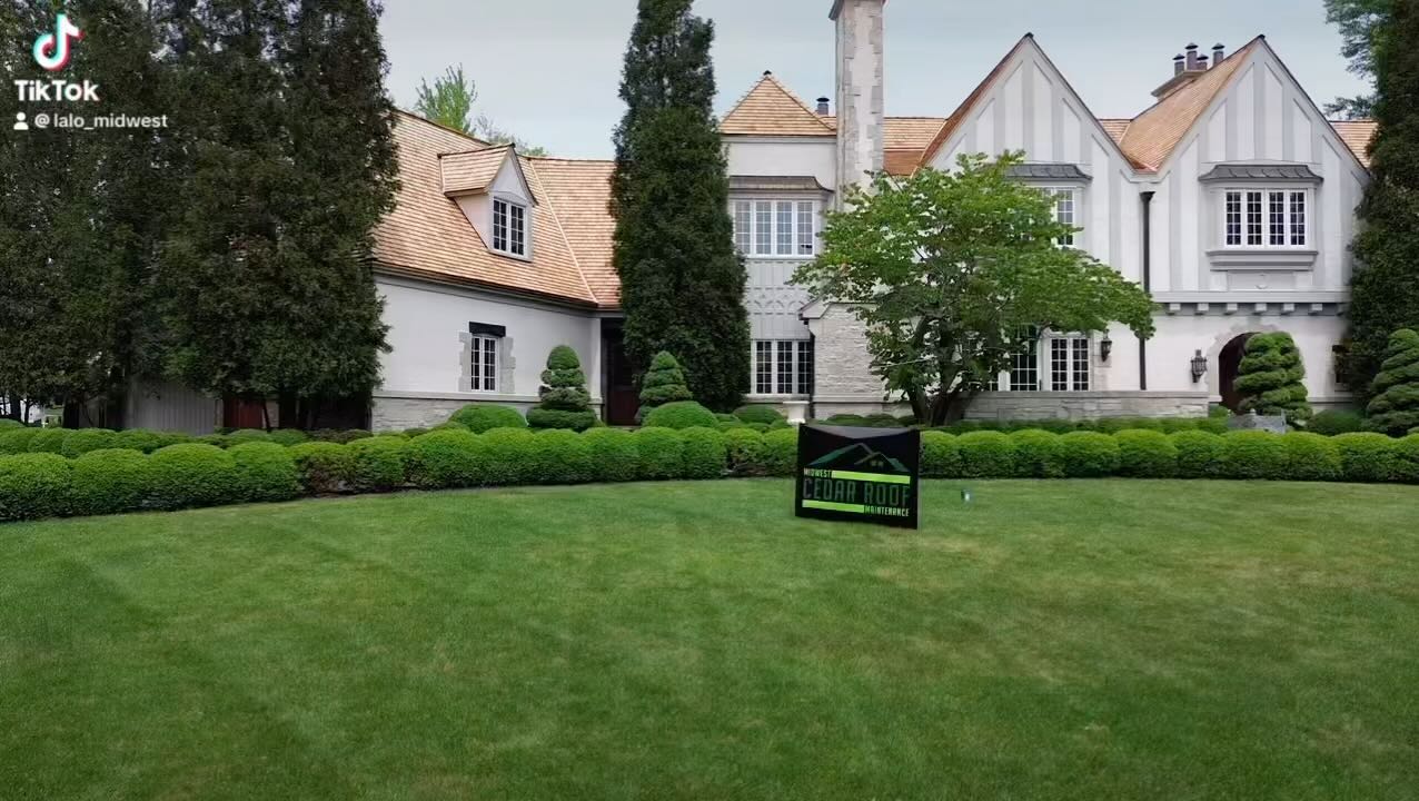 Beautiful Cedar and Copper work on this Roofing project in Lake Forest this past month.