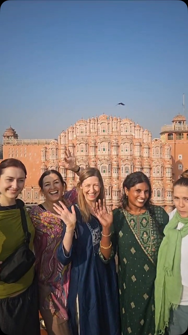 Mornings at the Wind Palace #jaipur #india #incredibleindia #palace #architecture #travel #womenstravel #happy Photo credit: @tourwithsagar