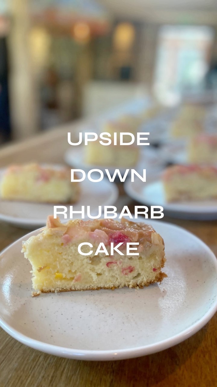 I had so much fun cooking @west_lexham for @unityfitness1 last weekend. I love rhubarb! And it made its way to a birthday cake for one of the guests. Happy Birthday Paul!! ๐