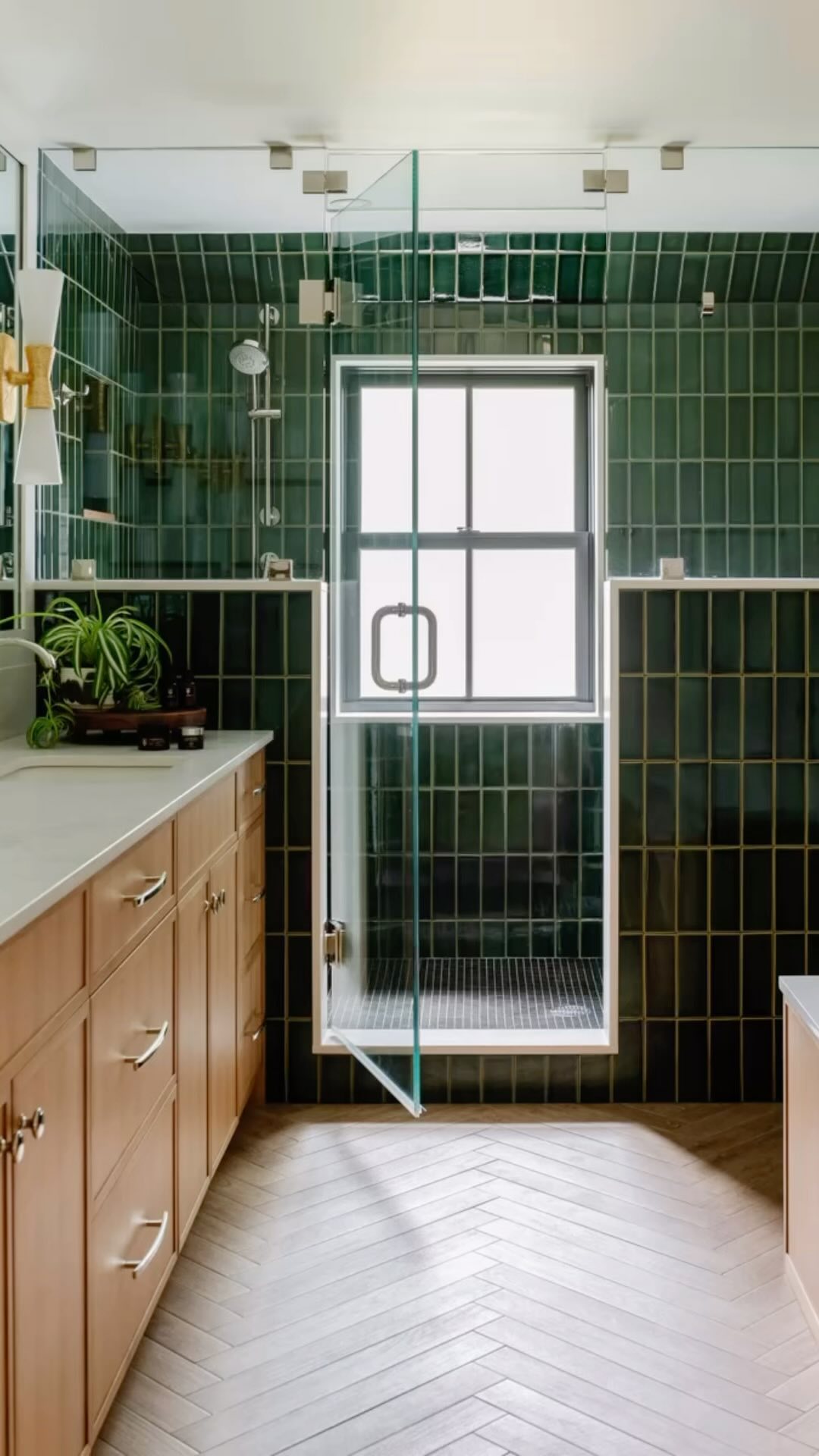 From the moment we picked out that vibrant green tile, to now, soaking in its richness – every step has been worth it. Trusting the process leads to colorful rewards! 🛁💚 #ColorfulJourney #TrustTheProcess #bathroomremodel #interiordesign