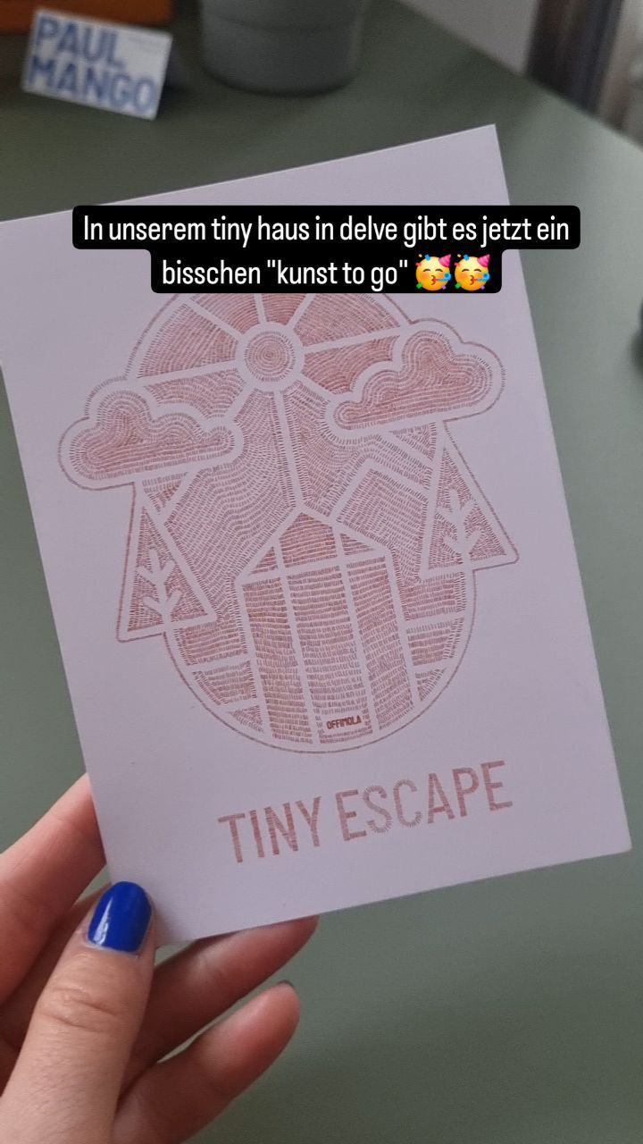 Kunst to go, ab jetzt in unserem tiny haus in delve
#art #tinyescape_de #tinyhousegermany