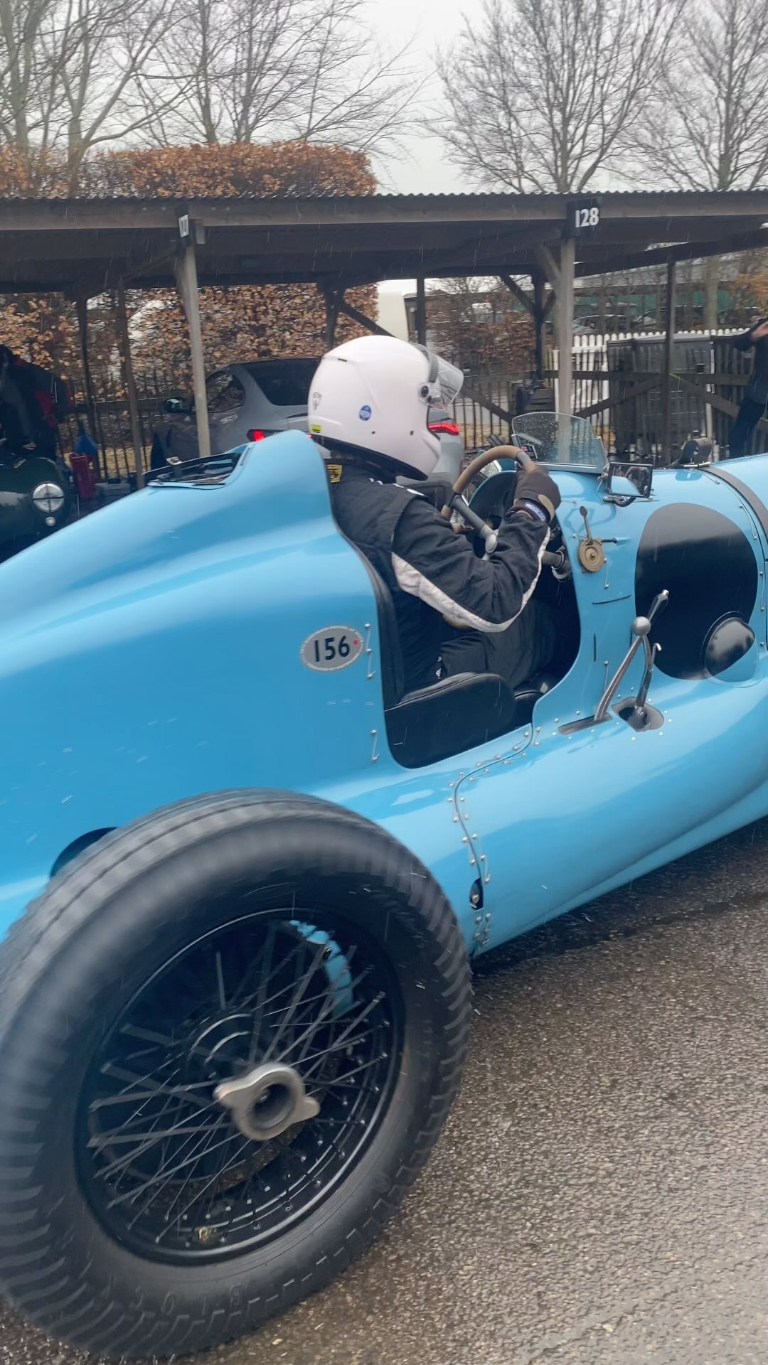 Although they had the biggest engines and the skinniest tyres the Edwardian racers braved the elements to get in their practice @goodwoodmotorcircuit before the Members’ Meeting on 13th & 14th April. #vintage #vscc #bentley #goodwood #edwardian #racingcars