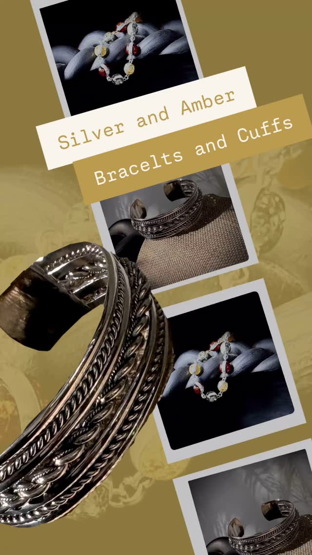 Shop our beautiful Amber and Silver bracelets and cuffs - narrow or wide.
Shop online @https://www.nordhausshop.com/bracelets