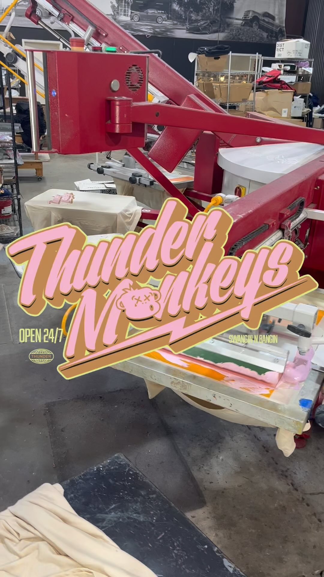 ⚡️ monkeys #cultureafterdark #cultureapparelstudio #screenprinting