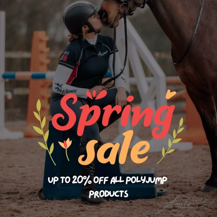 Spring into savings! 🌷🐎 Our website is blooming with discounts on all horse jumps. Gallop over and leap into great deals today! #SpringSale #EquestrianLife