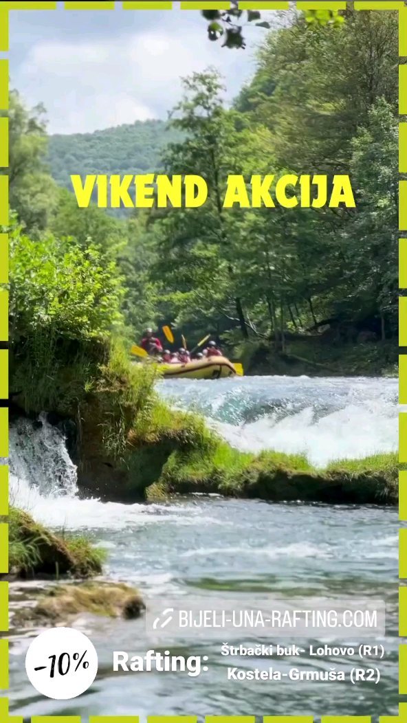 Ekskluzivni popust za rafting avanturu! Osigurajte svoje mjesto na našem rafting putovanju i doživite uzbuđenje uz 10% off. Ne propustite priliku za nezaboravno iskustvo na vodi! 🌊💦 #rafting #popust #avantura"