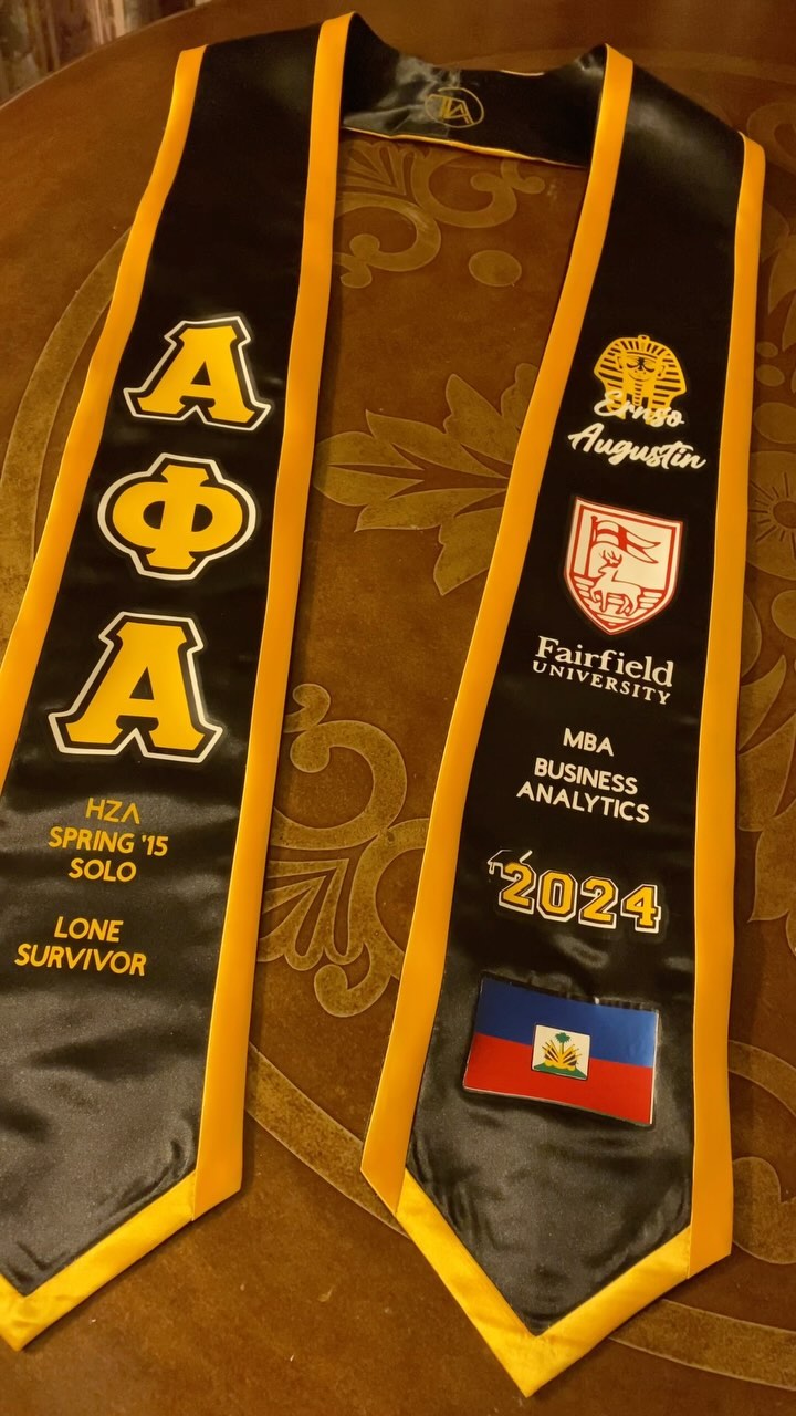 Happy Haitian Flag Day to all my Zoes! ๐ฅณ๐ซถ๐พ๐ญ๐น
#aphia #gradszn #stole #graduate #custom #design #diy #mba #analytics #haiti #haitian #zoe #flagday #graduation #graduationday #gradstole #congrats