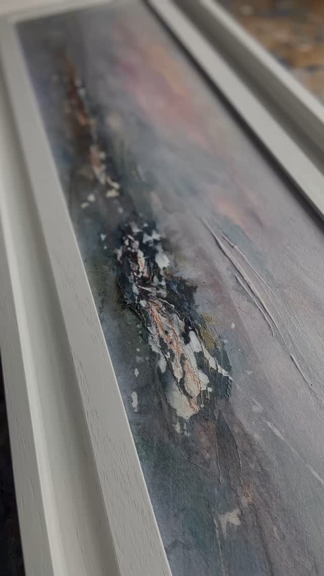 There’s something special about seeing a piece fully framed — it adds a sense of completion and presence.
In this collection, texture plays a quiet but powerful role. Each layer, mark, and subtle shift in tone is an echo of the landscape — the weathered rocks, soft sands, and changing skies of the South West Coast.
Framing allows those textures to breathe, giving them space to speak. It’s always a joy to see how the final presentation enhances the stillness and softness at the heart of the work.
You can explore available framed pieces via the link in bio ~ Whispers of Twilight.
#WhispersOfTwilight #FramedArt #TexturedPaintings #ContemporaryArt #AbstractLandscape #SlowArtMovement #NatureInspiredArt #DevonArtist #UKArtCollectors #BristolArtScene #BathArtCollectors #ExeterArt #ArtForCalmSpaces #CoastalInspiration #PeacefulArt