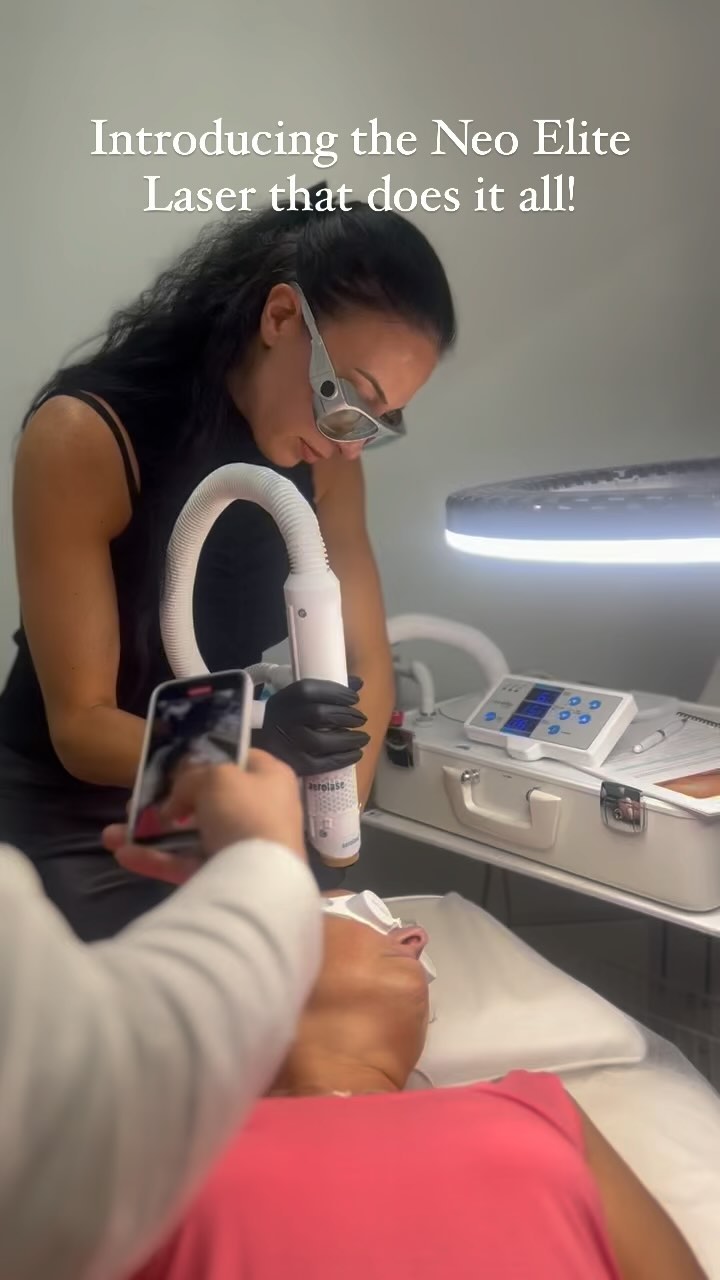 The Neo Elite is the only aesthetic laser in the industry that provides the full spectrum of non-ablative skin rejuvenation treatments in a single system.
✨✨✨✨
It addresses over 30 skin concerns at once with NO DOWNTIME, NO BURNING, NO PAIN & NO ANESTHETICS REQUIRED!
Acne
Scars
Melasma
Rosacea
Stretch Marks
Sunspots
Skin & Lip Rejuvenation
Spider Veins
Hair Removal
& much more!
The best part? The Neo Elite is safe and gentle on all skin types — even skin of people of colour!
Offering 50% off packages for the month of June- but hurry limited spots available!
Price list available in our Aerolase Highlights!!!
✨✨✨✨
#aerolase #neoelite #melasma #skinrejuvenation #lips #hairremoval #rosacea #spiderveins #skinconcerns #skinwoodbridge