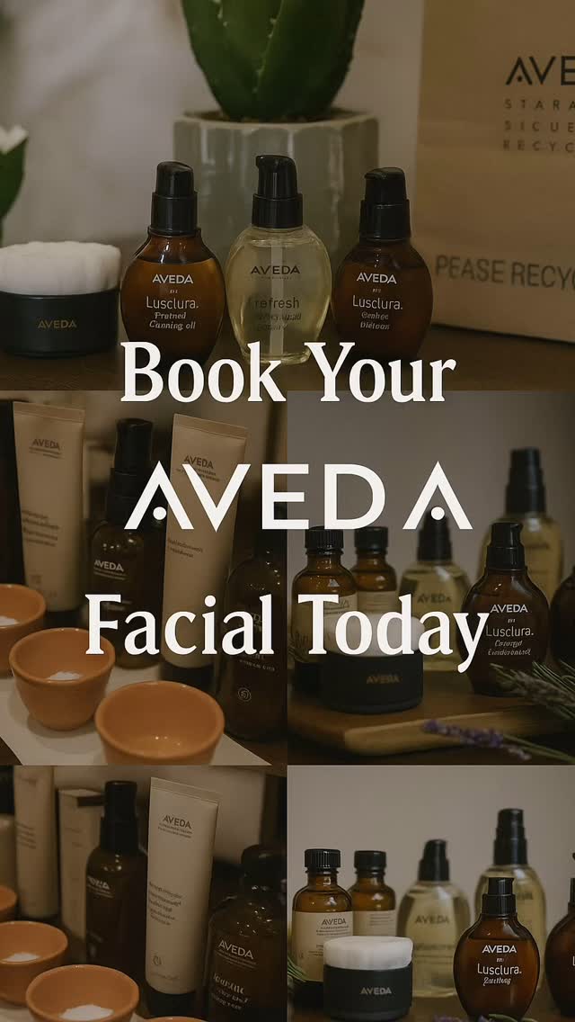 Glow from within—naturally.
Experience the power of plant-based skincare with a customized Aveda facial designed to restore, refresh, and revitalize your skin.
Because your skin deserves the same love you give your hair.
Book your Aveda facial today—your glow is waiting.
#AvedaFacial #PlantPoweredBeauty #SkincareRitual #GlowNaturally #FacialTreatment #VeganSkincare #CrueltyFreeBeauty #avedasalon