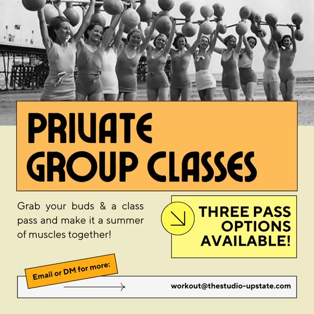 If the thought of personal training terrifies you to your very CORE (get it?), how about you grab your buds, your sibs, whoever wants IN and make it a private group exercise class! Schedule with your group as it works for you all, and make those gains together! No matter your levels, class can be scaled and modified to each participant and is only 30 minutes of group FUN because you all set the vibe. In to 80s music? Dress up in your best leotards and the playlist will be ready. Seeking more of a millennial hip hop situation? Consider it done. Think of it like playing with your besties at recess, jumping, swinging laughing and moving!
Commit to yourselves with three class pack options:
(2) 30 minute classes for $50
(4) 30 minute classes for $100
(8) 30 minute classes for $200 + get one free class!
(Each participant requires a pack, 3-6 people can join!)
#groupexercise #gym #workout #bffs #visitmargaretville #catskills #exercise