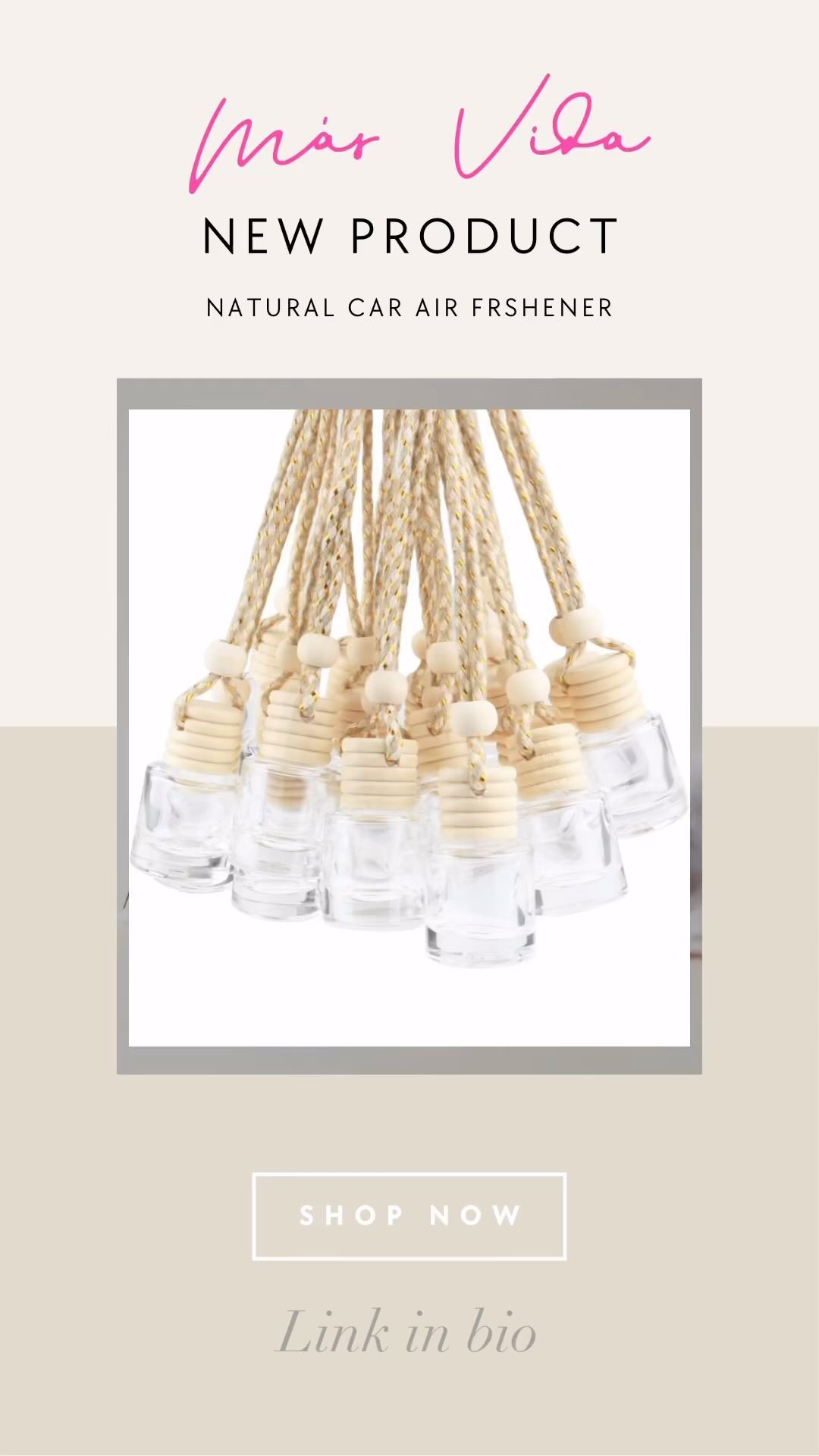 ✨ Introducing our eco-friendly car air freshener ✨
A harmonious blend of nature and freshness. Encased in a sleek glass pendant vial with a diffusing bamboo cap, this non-toxic air freshener is crafted to enhance your driving experience. Immerse your car in the subtle, natural scents without harmful chemicals
Available in 8 non-toxic/phthalate-free luxury scents
LINK IN BIO ✨