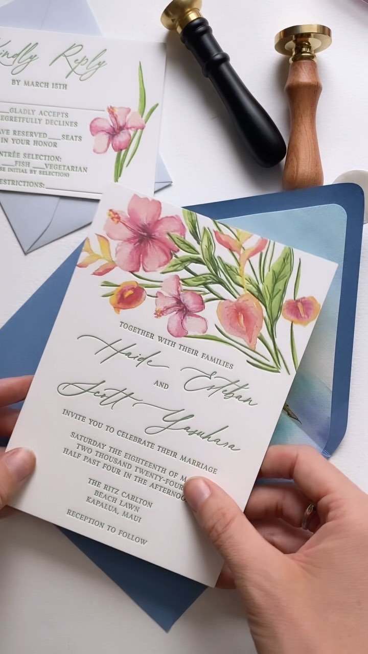 Grooms, donโt be shy! Tell me your vision and letโs make it happen! ๐ฅ When you choose to work with Kelly Kristin Design, itโs up to you how hands on youโd like to be! Some clients come without a vision while others have very specific ideas. We love both!! Any every client in between! ๐ฅฐ this lovely couple (especially the groom!) had a vision and I just helped make it happen ๐ฅ cheers to H & S!!! Hope your celebration was magical!
๐๐๐๐
Reach out today to start talking invitations!
#theknot #wedding #weddinginspo #weddingseason #weddinginvites #weddinginvitations #watercolor #watercolorinvitation #watercolorinvitations #mauiwedding #hawaii #hawaiiweddings #hawaiiwedding