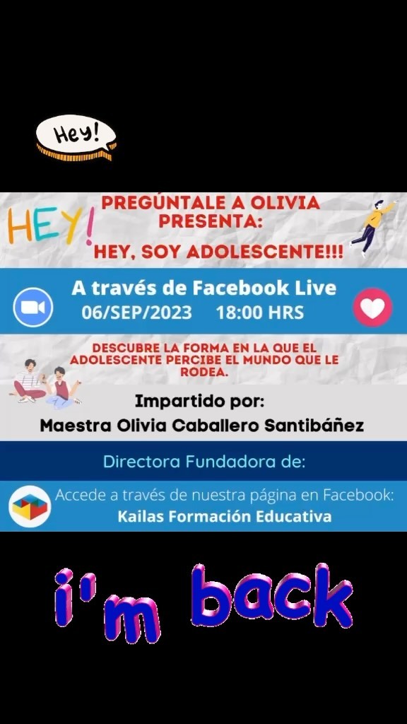 No olvides conectarte a esta nueva sesión!