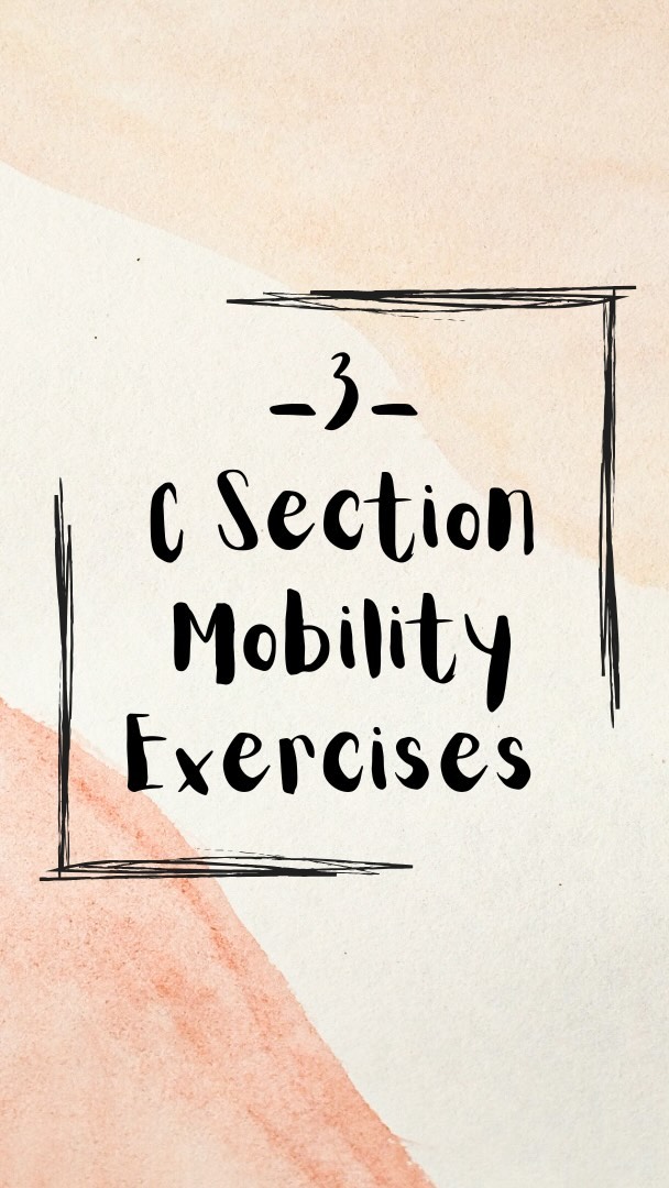 Whether you’ve just had a C section, or you’re a few years down the line these mobility exercises are great for mobilising the tissues around the scar to reduce localised tightness & pulling.
In the few weeks whilst the wound is closing stick to exercise 1 & 2 within pain free range only. Progress onto exercise 3 once the would has fully healed. Localised pulling or stretching around the area is ok, but don’t push to the point of sharp pain.
Combine this with regular scar massage for extra points!
For more info on optimising postnatal recovery post C section, or managing ongoing pain or discomfort around your c section scar, low back, hip or pelvis- book an appointment via the link in my highlights or via my website.