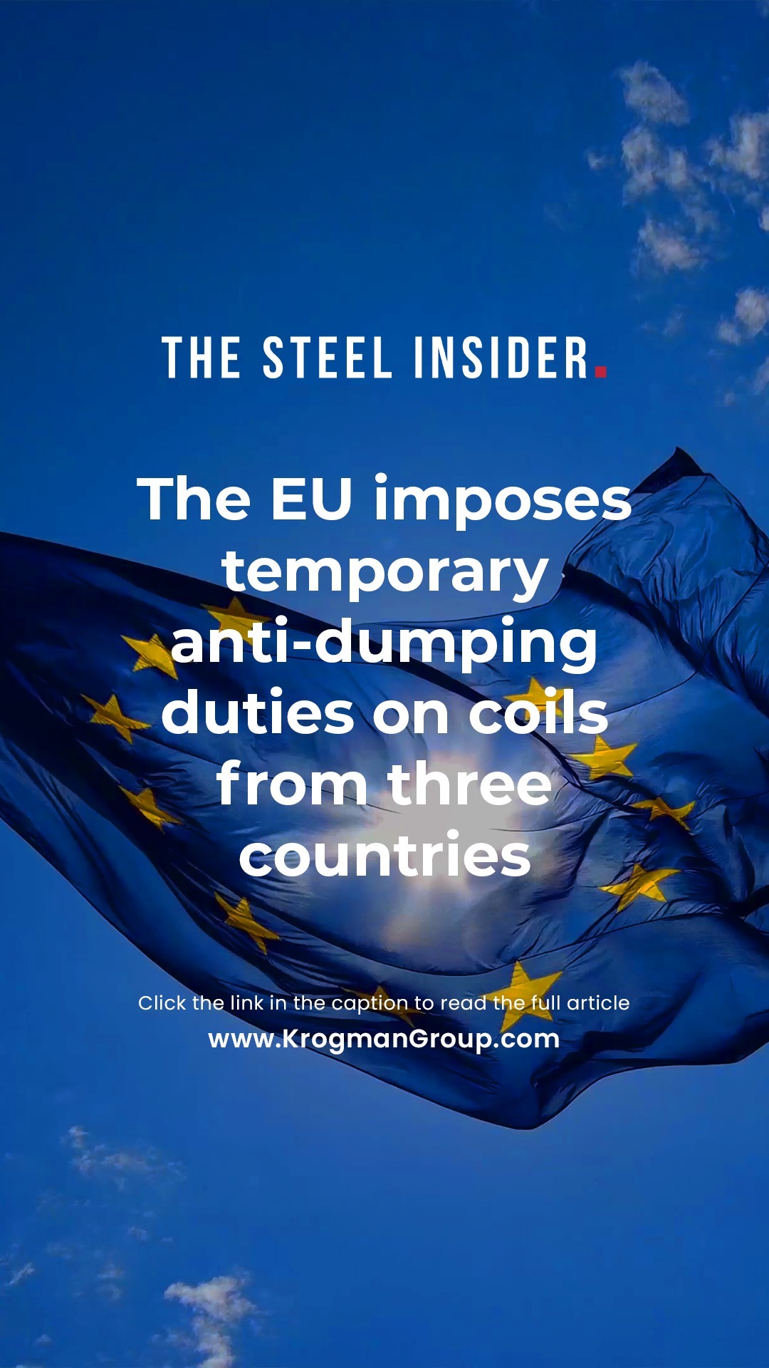 The Steel Insider — The EU imposes temporary anti-dumping duties on coils from three countries
The European Commission (EC) has imposed provisional anti-dumping duties on hot rolled coils (HRC) from three countries – Egypt, Japan and Vietnam. This is stated in the respective announcement of the institution.
The duties will be in effect for 6 months. No decisions on the possible retroactive application of anti-dumping measures have been made at this stage of the proceedings.
The duties will enter into force on the day following their publication in the Official Journal of the EU, on April 8.
Click the link in our bio to read the full article from GMK Center
#SteelInsider #IndustryInsights #Europe #HotRolledCoils #AntiDumping #Egypt #Japan #Vietnam
