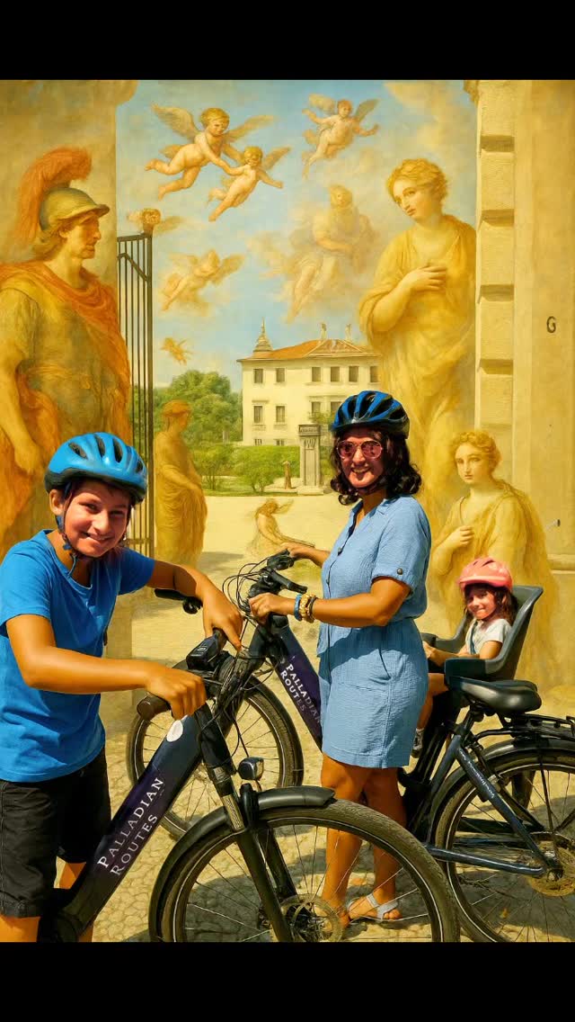 Che mattinata fantastica, da tutti i punti di vista, con Padma, Anish e Ania, in sella alle nostre Palladian E-Bike alla scoperta delle meravigliose storie di Vicenza! Ancora un grazie ai nostri simpaticissimi nuovi amici
What a fantastic - by any point of view - morning with Padma, Anish and Ania, riding our Palladian E-Bike and discovering the wonderful stories of Vicenza! Another thank you to our lovely new friends
#palladianroutes #palladio #andreapalladio #ebiketour #ebiketours #vicenza #ebiketravel
#palladiansociety #villavalmaranaainani #palladian #palladianische