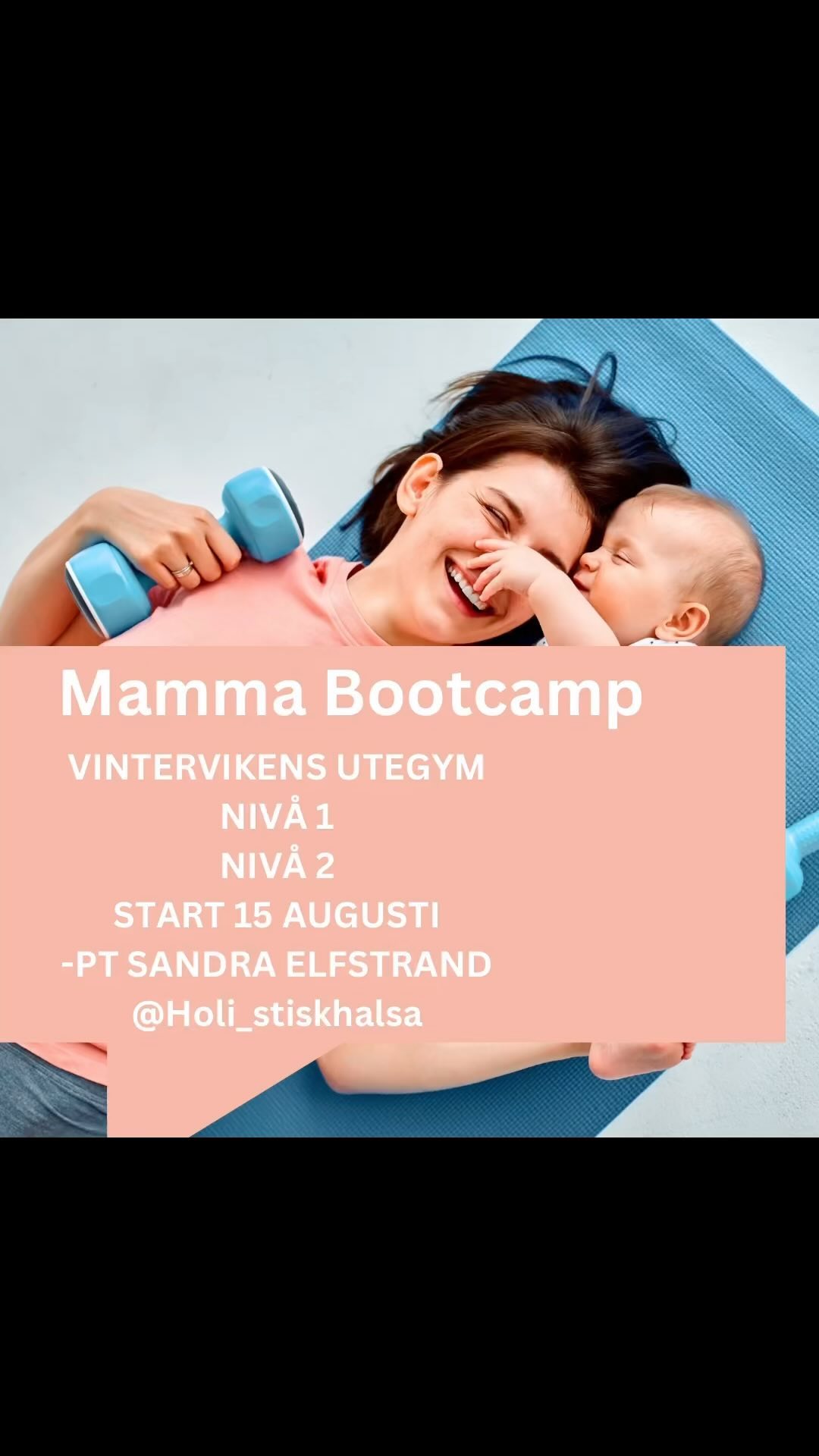 Mamma Bootcamp med start 15 augusti
-både för dig som precis fött och för dig som kommit en bit på väg. Nu kan du anmäla dig där du är i din träningsresa efter graviditet.
Detta får du:
8 träningstillfällen
Individuell session 30 min
Liten grupp med mycket individuell hjälp
Facebook-grupp för övningar
Övningar och träningsschema
BOKA VIA LÄNK I BIO PÅ MIN HEMSIDA
Nivå 1
Fokus på att hitta tillbaka till din inre core. Den är grunden till träning och rörelser i vardagen. Fokus på att bygga stabilitet och grundteknik i kommande träning framöver. Vi kommer att introducera gummiband och utegym i slutet av kursen.
Nivå 2
Du har kommit en bit påväg i din träning och vill hålla igång under hösten. Vi tränar tillsammans med fokus på stabilitet och teknik men vi tränar med tyngre belastning där vi använder utegymmet samt gummiband.
Maila info@sandraelfstrand.se om du har några frågor.
Ser verkligen fram emot att möta dig i höst 🍂
#mammaträning #träningeftergraviditet #träningefterförlossning #styrketräning #gymträning #utomhusträning #personligträning #pt #ptgrupp #mammagrupp #postpartum #mammaträningstockholm #mammaträninggröndal #mammaträninghägersten #mammaträningmidsommarkransen #mammaträningekensberg #mammaträningcore #coreträning #inrecoreträning