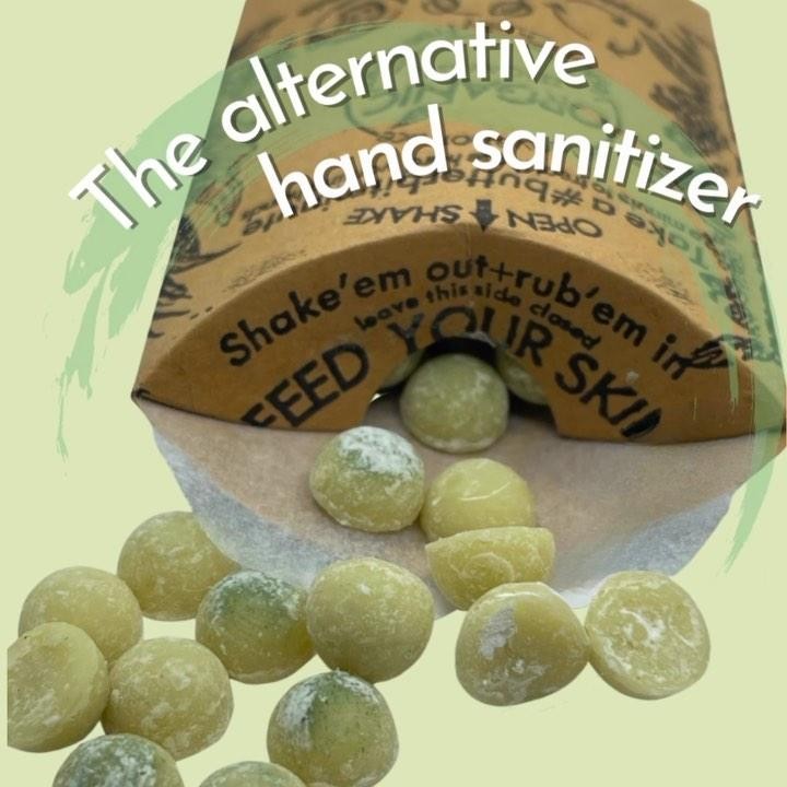 Still using drying hand sanitizers?
There is a hand sanitizer literally everywhere you go so it is tempting and a lot of times, NECESSARY!
You can either Replace your hand sanitizer with CLEAN Butter Bits lotion bars or just rub them on after you sanitize or wash your hands.
The highly anti-bacterial Tea tree and Rosemary essential oils keep your hands clean. Hand sanitizers do clean hands but they do so with alcohol.