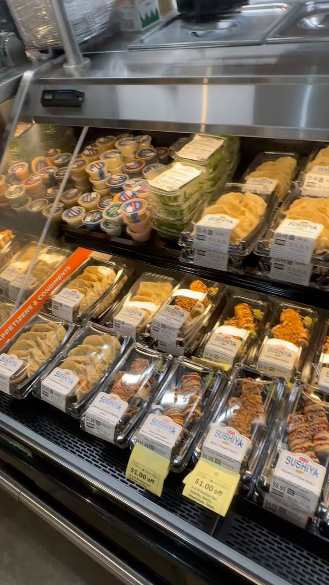 This is sushi in HEB grocery store in Texas!!