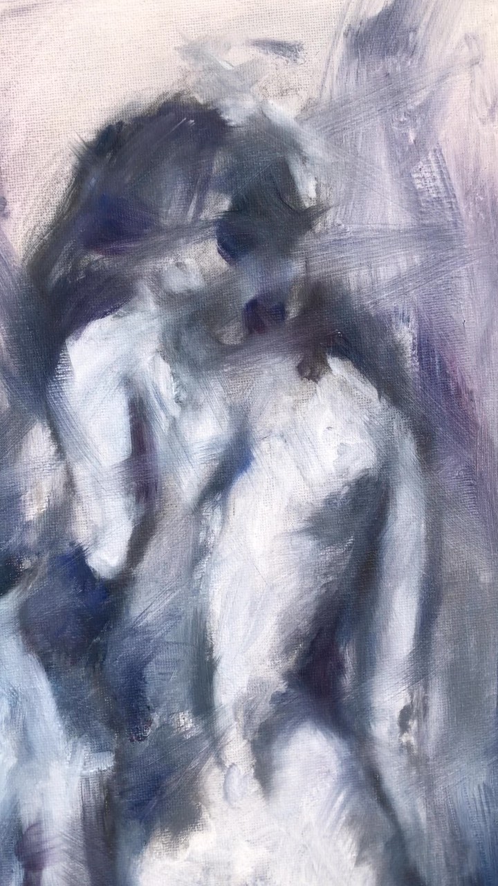 Hi there! Here’s a painting I made years ago. I saw it as a raw sketch and it’s hanging in my home for years now. But the more I look at it, the more I like it. Love it. The loose brushstrokes, the colors. And the strength that comes from this pure and vulnerable pose. Somehow I believe that when we trust the world and ourselves, we can calm down and be who we are so naturally. No force, no power needed, it’s all in us by nature. So, this one is a reminder to embrace a bit more of your pure self. It’s magic when you let that in a bit more today 💛🌿.
#womanpainting #paintingnude #womenpower #womenpainting