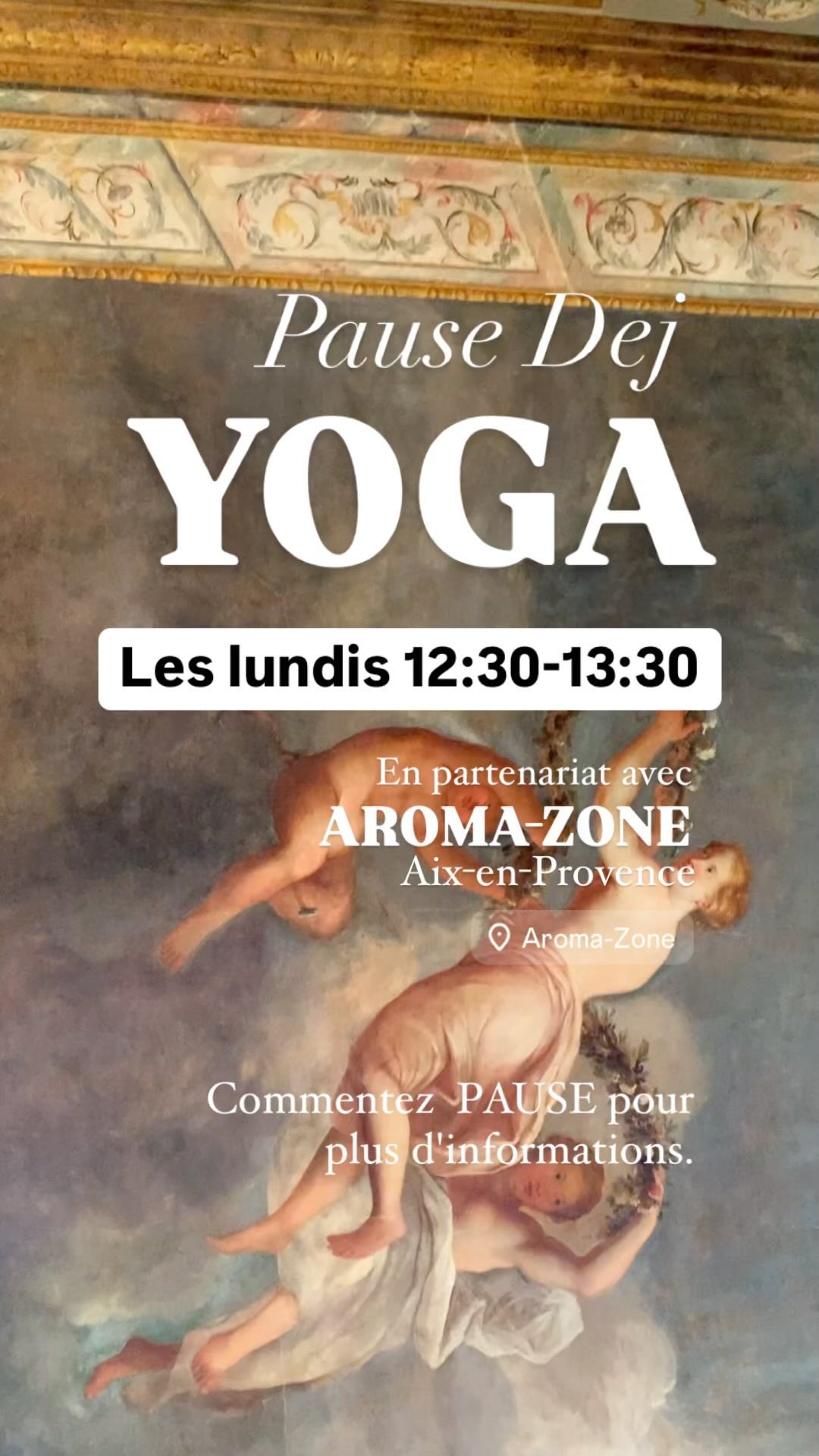 Vous cherchez à rebooster votre énergie pendant votre pause déj ?
Venez me rejoindre sur le tapis à Aroma-Zone, en plein cœur d'Aix-en-Provence, pour une séance de Pause Déj Yoga. Vous repartirez au travail l'après-midi plein d'énergie, avec une concentration renouvelée. 🙏✨😊 Si vous souhaitez en savoir plus, commentez PAUSE !#aixmaville #yogaaixenprovence #yogapausedej
