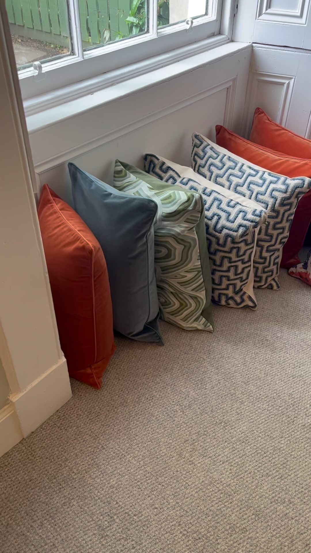 Cushions arrived for the St Andrews project 💛